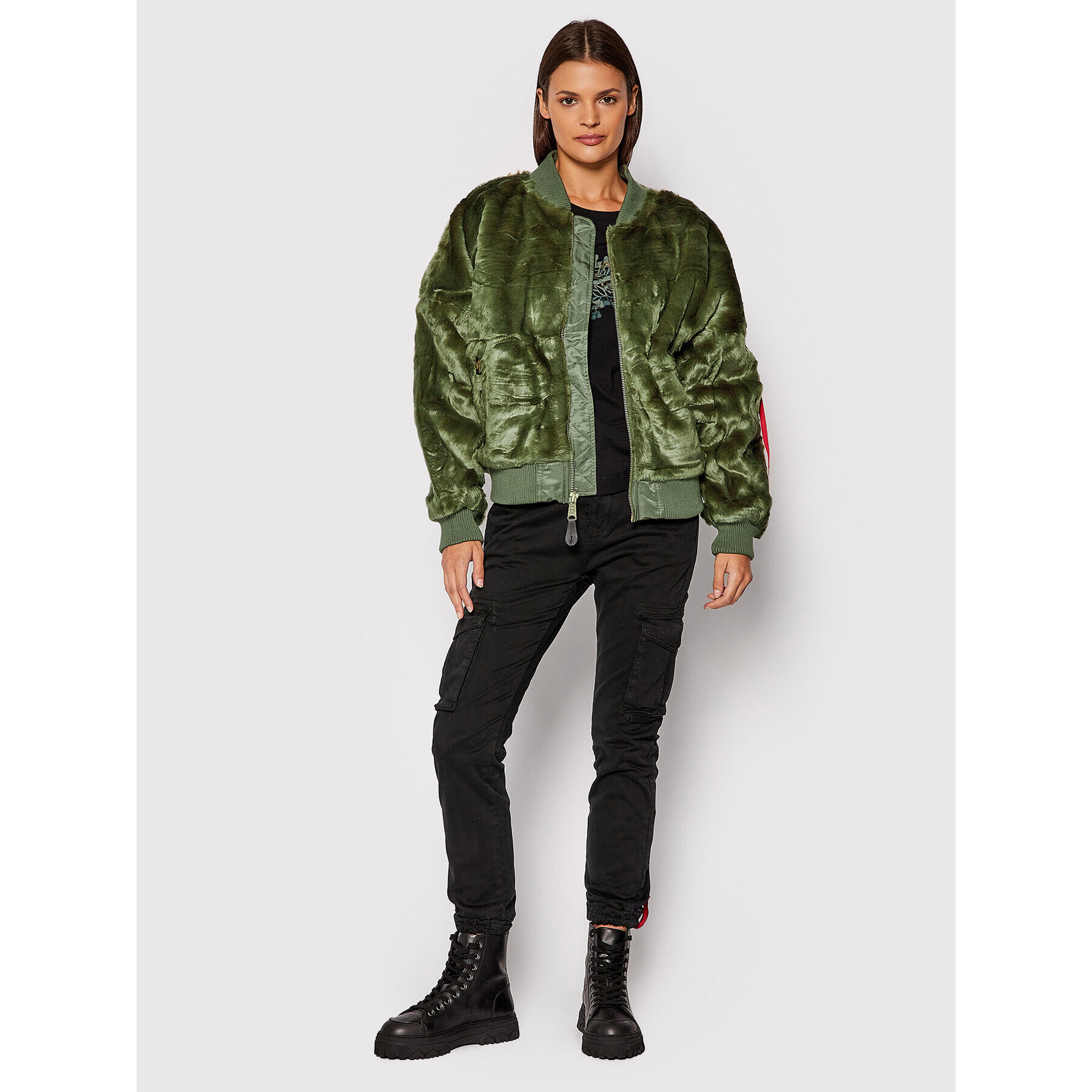 Alpha Industries Bomber dzseki MA-1 118006 Zöld Regular Fit - Pepit.hu