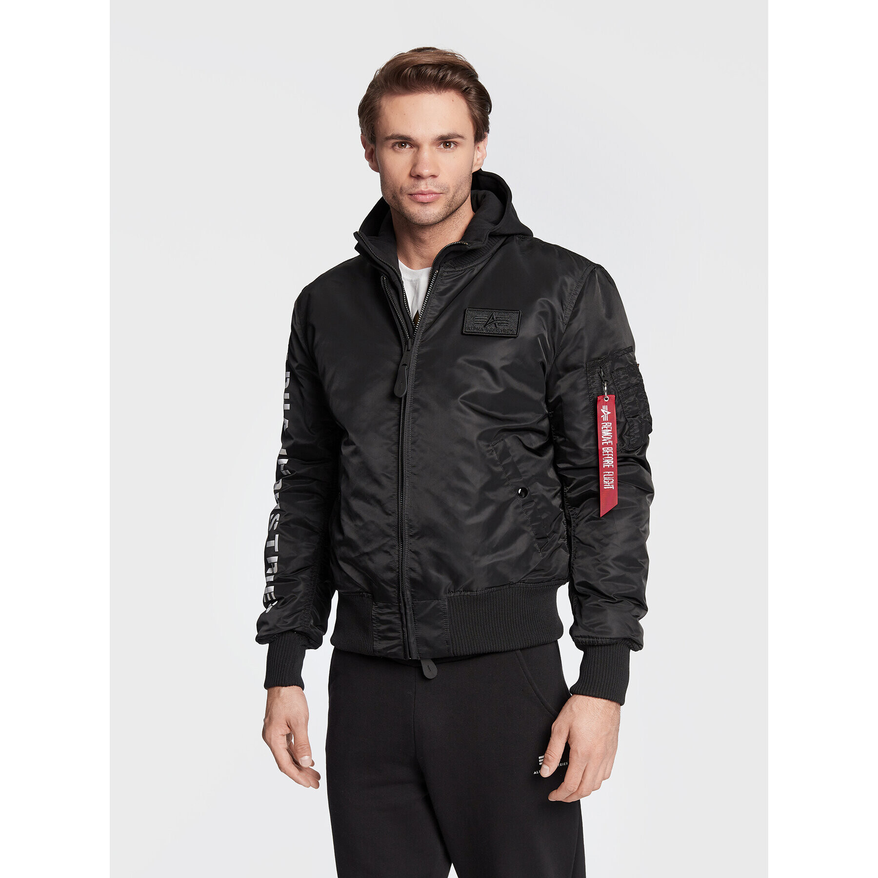 Alpha Industries Bomber dzseki Ma-1 D-Tec 133104 Fekete Regular Fit - Pepit.hu