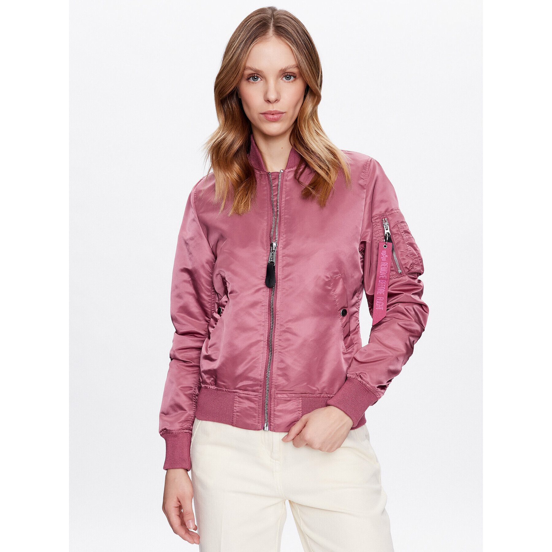 Alpha Industries Bomber dzseki MA-1 156001 Rózsaszín Regular Fit - Pepit.hu