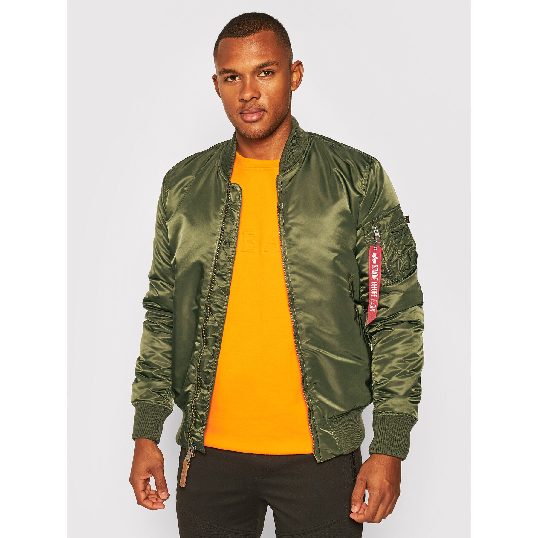 Alpha Industries Bomber dzseki Ma-1 Vf 59 168100 Zöld Slim Fit - Pepit.hu