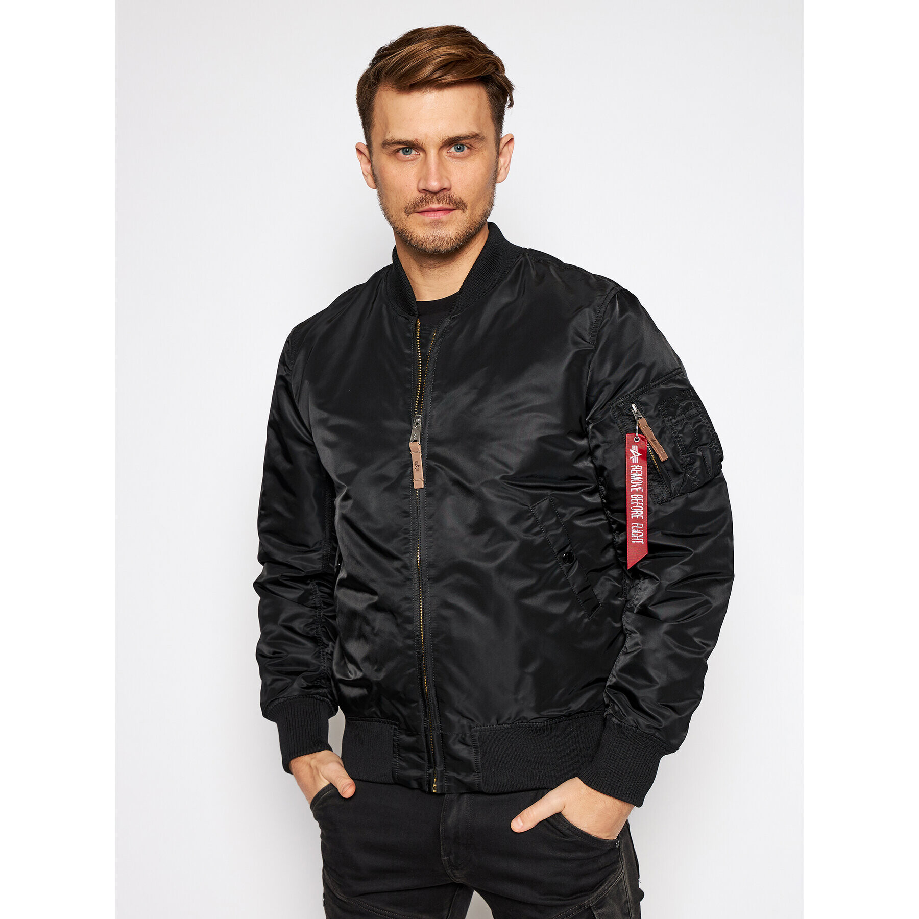 Alpha Industries Bomber dzseki Ma-1 Vf 59 Long 168100 Fekete Slim Fit - Pepit.hu