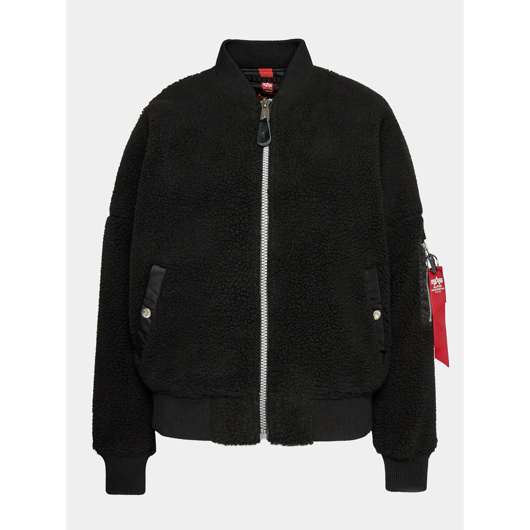 Alpha Industries Bomber dzseki MA-1 VF Teddy 108003 Fekete Regular Fit - Pepit.hu