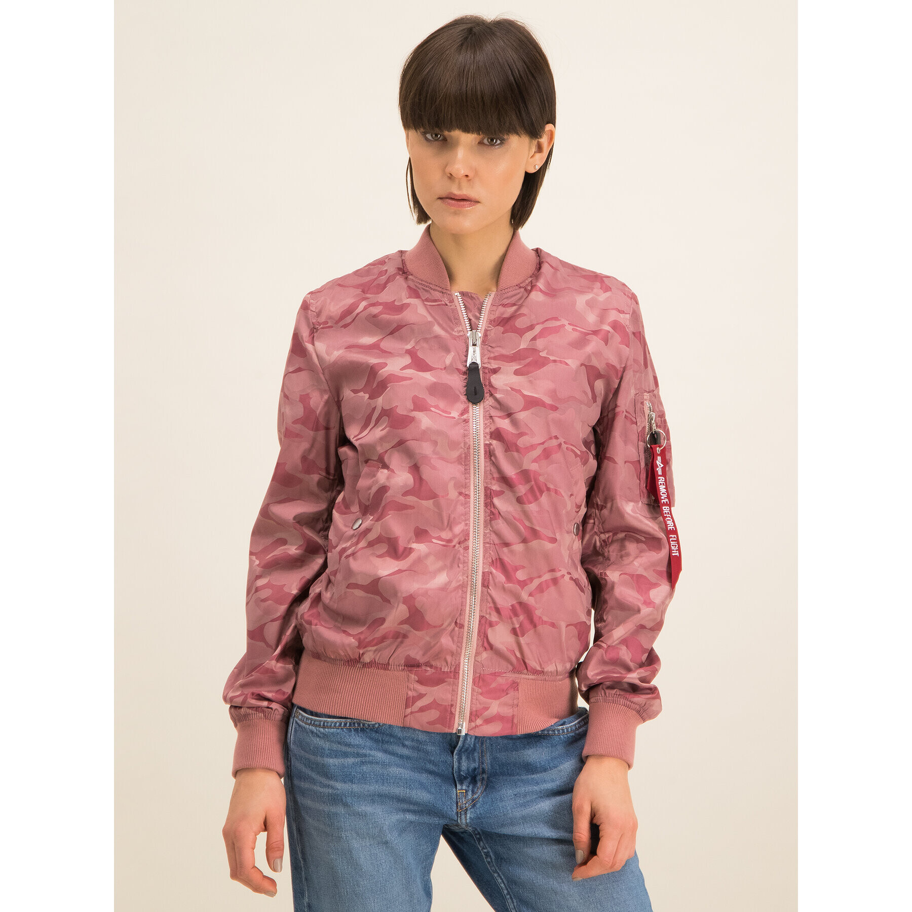 Alpha Industries Bomber dzseki Ma-1 Vflw Shiny Como 186014 Rózsaszín Slim Fit - Pepit.hu