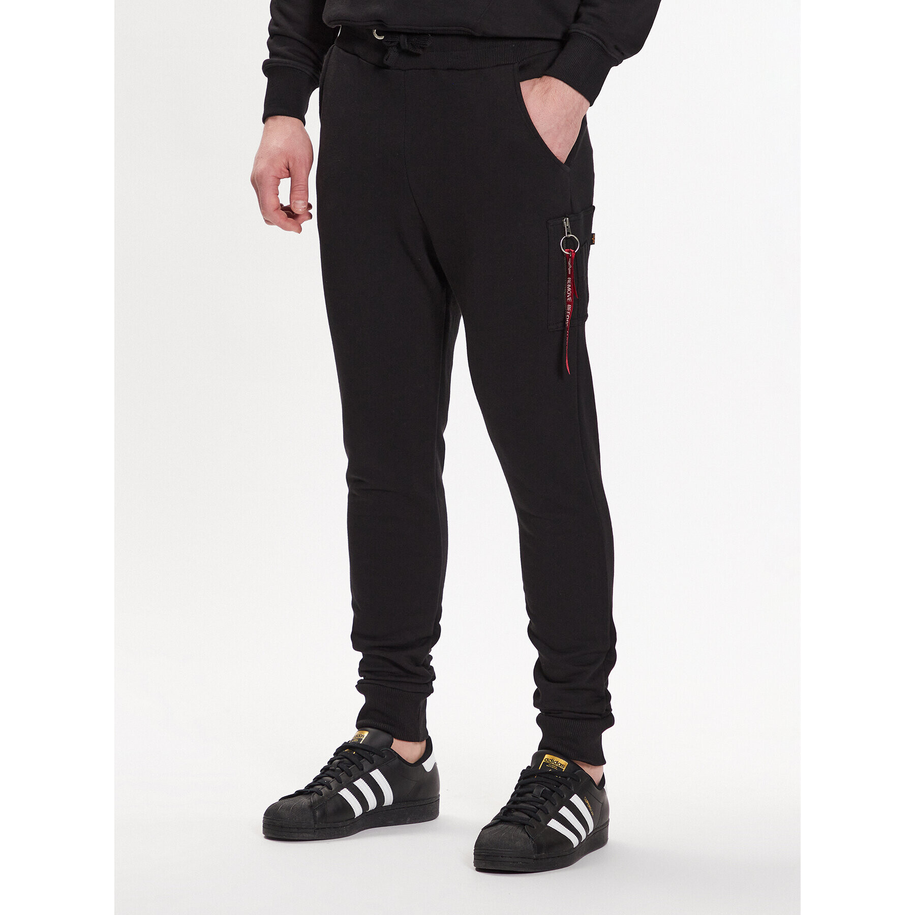 Alpha Industries Farmer X-Fit Slim Cargo Pant Fekete Slim Fit - Pepit.hu