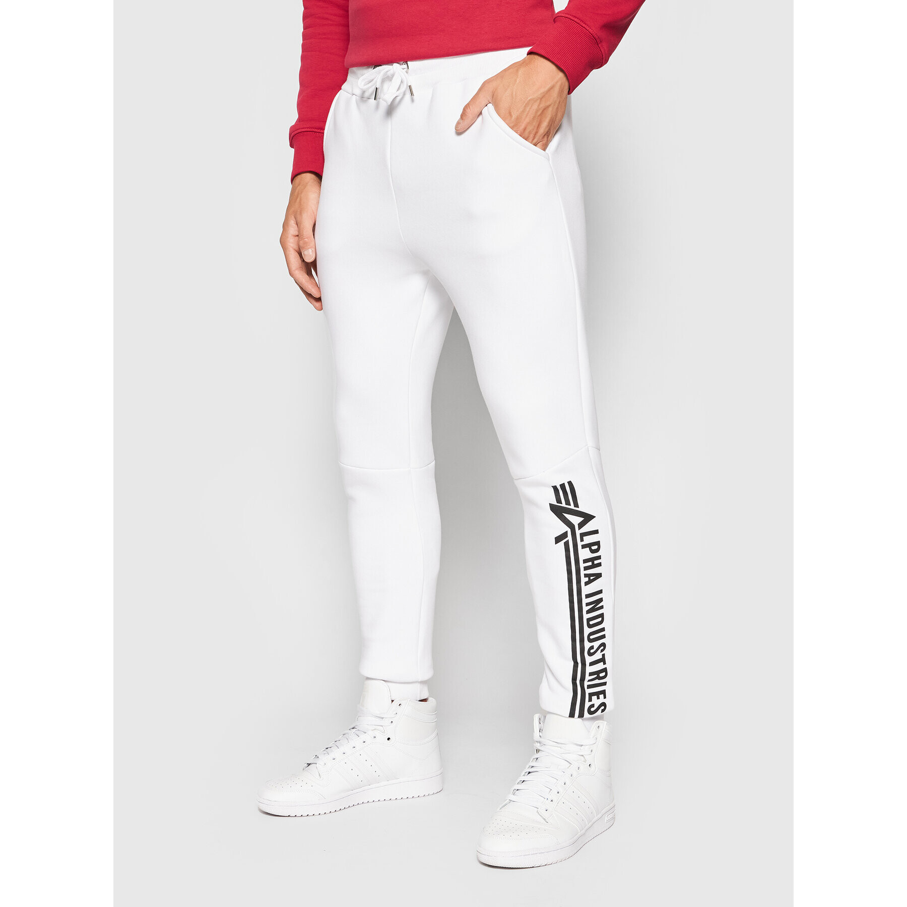 Alpha Industries Melegítő alsó Jogger 118364 Fehér Regular Fit - Pepit.hu