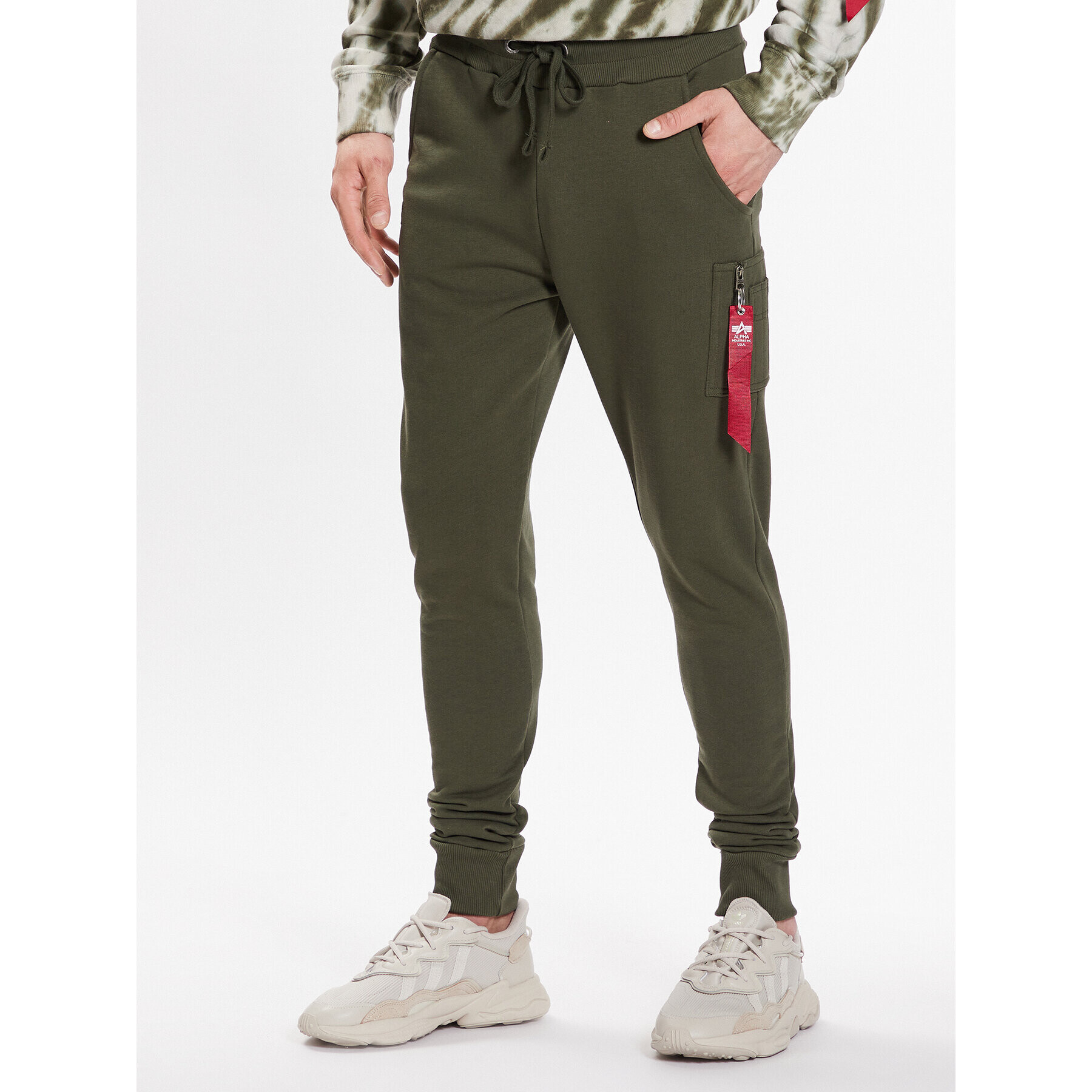 Alpha Industries Melegítő alsó X-Fit 178333 Zöld Slim Fit - Pepit.hu