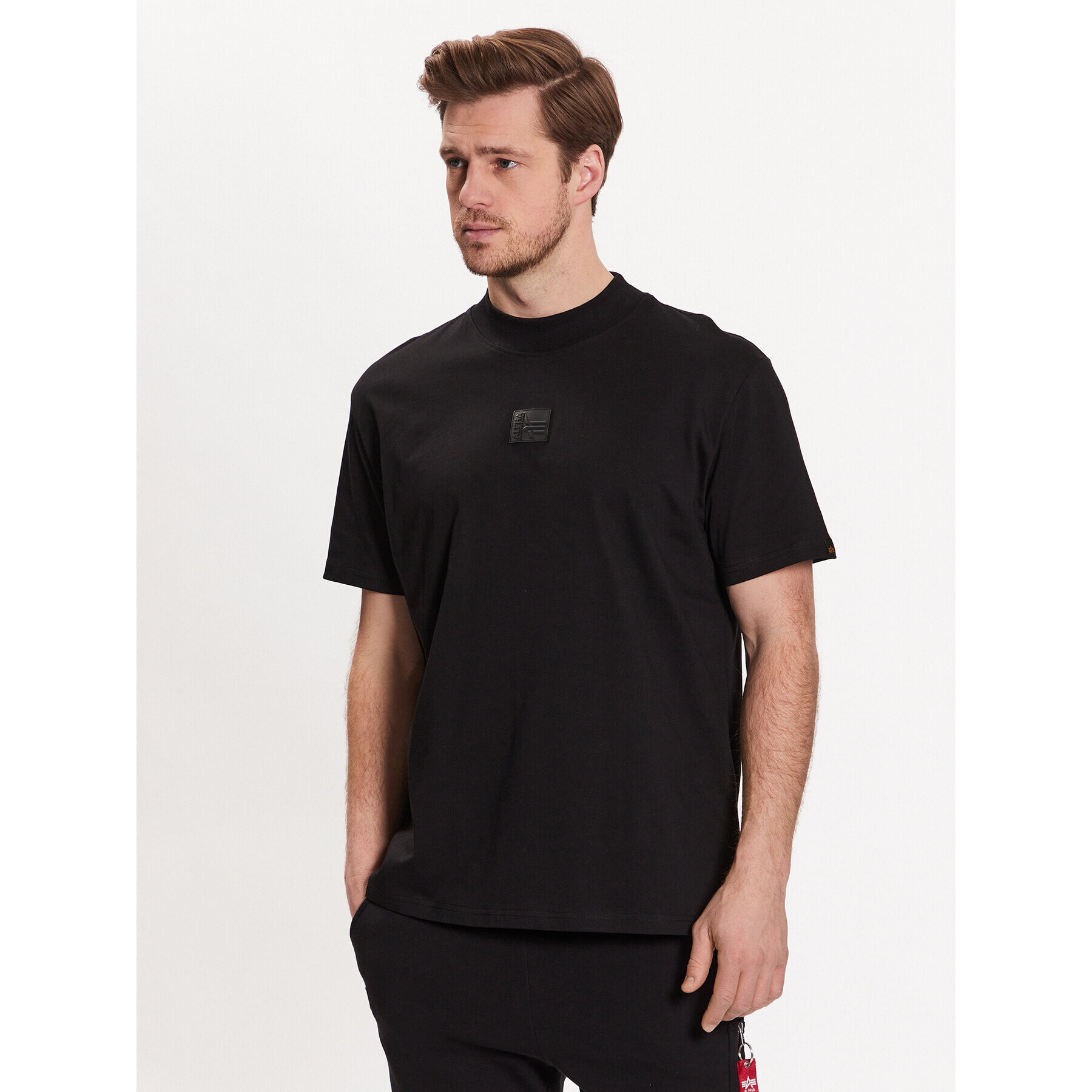 Alpha Industries Póló Label T HC 136511 Fekete Oversize - Pepit.hu