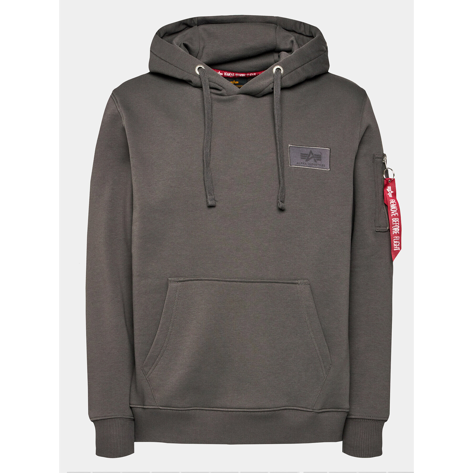 Alpha Industries Pulóver Back Print 178318 Szürke Regular Fit - Pepit.hu