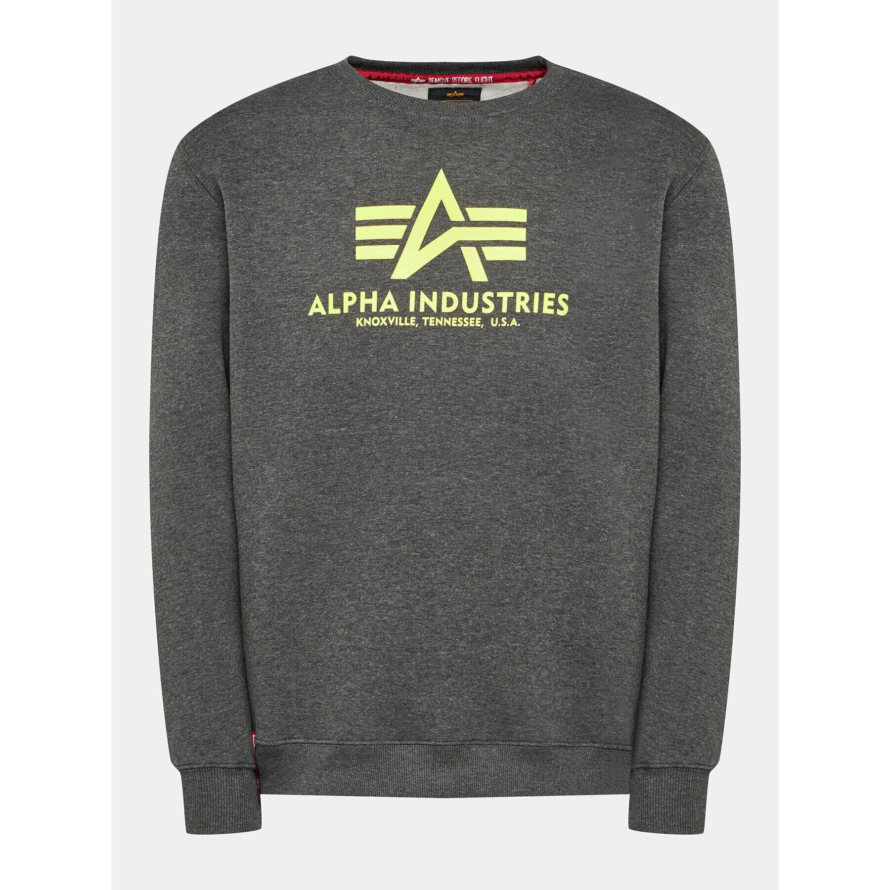 Alpha Industries Pulóver Basic 178302 Szürke Regular Fit - Pepit.hu