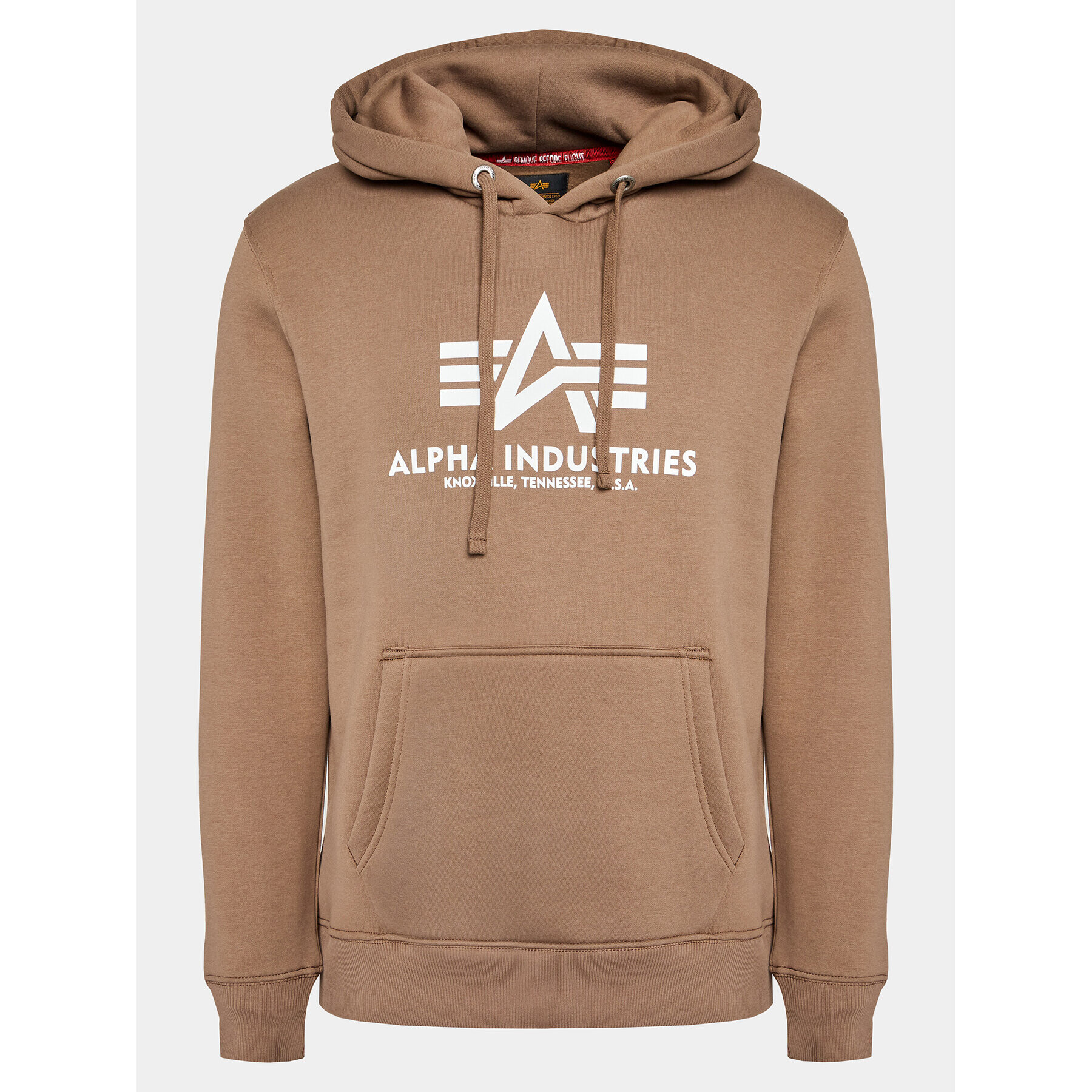 Alpha Industries Pulóver Basic 178312 Barna Regular Fit - Pepit.hu