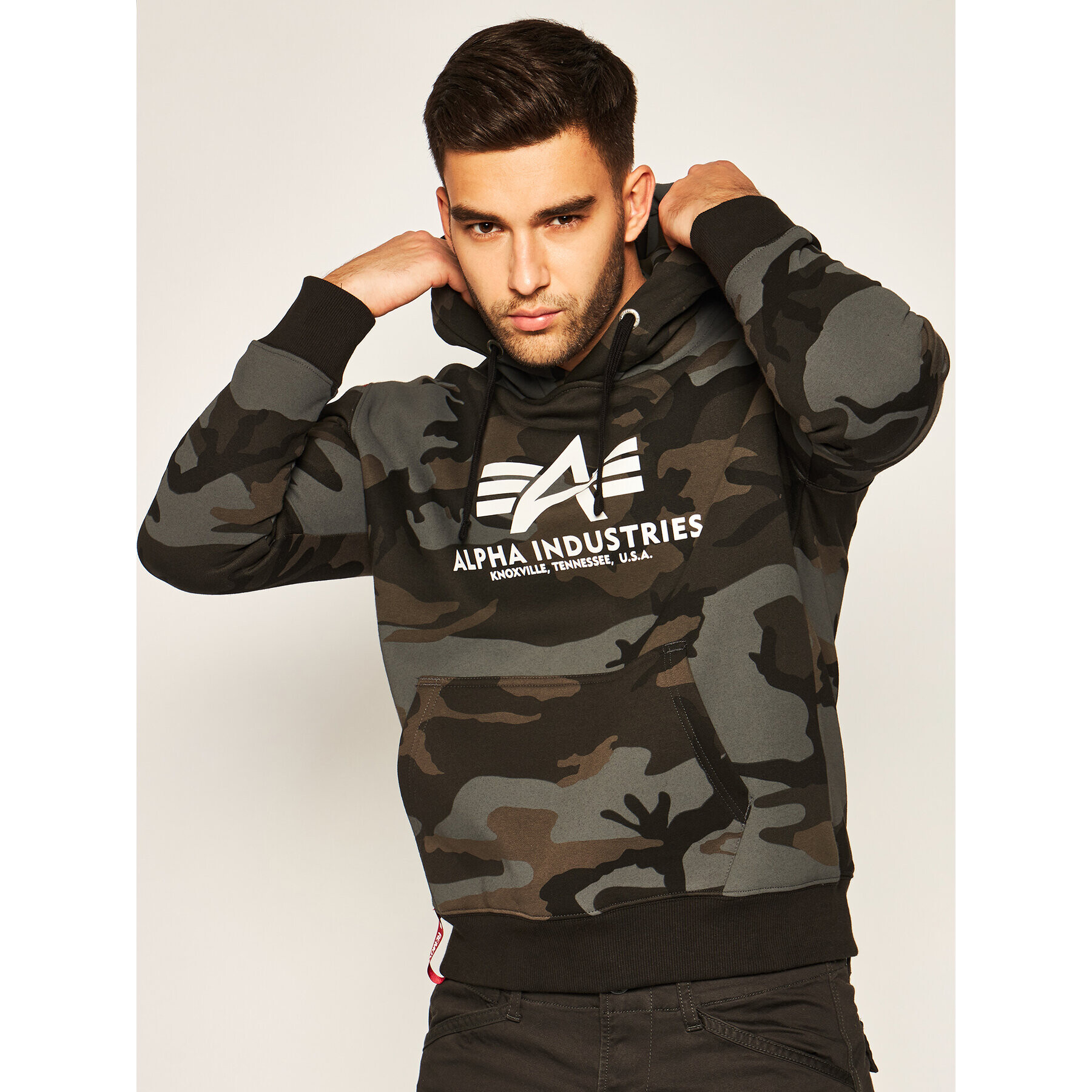 Alpha Industries Pulóver Basic 178312C Zöld Regular Fit - Pepit.hu