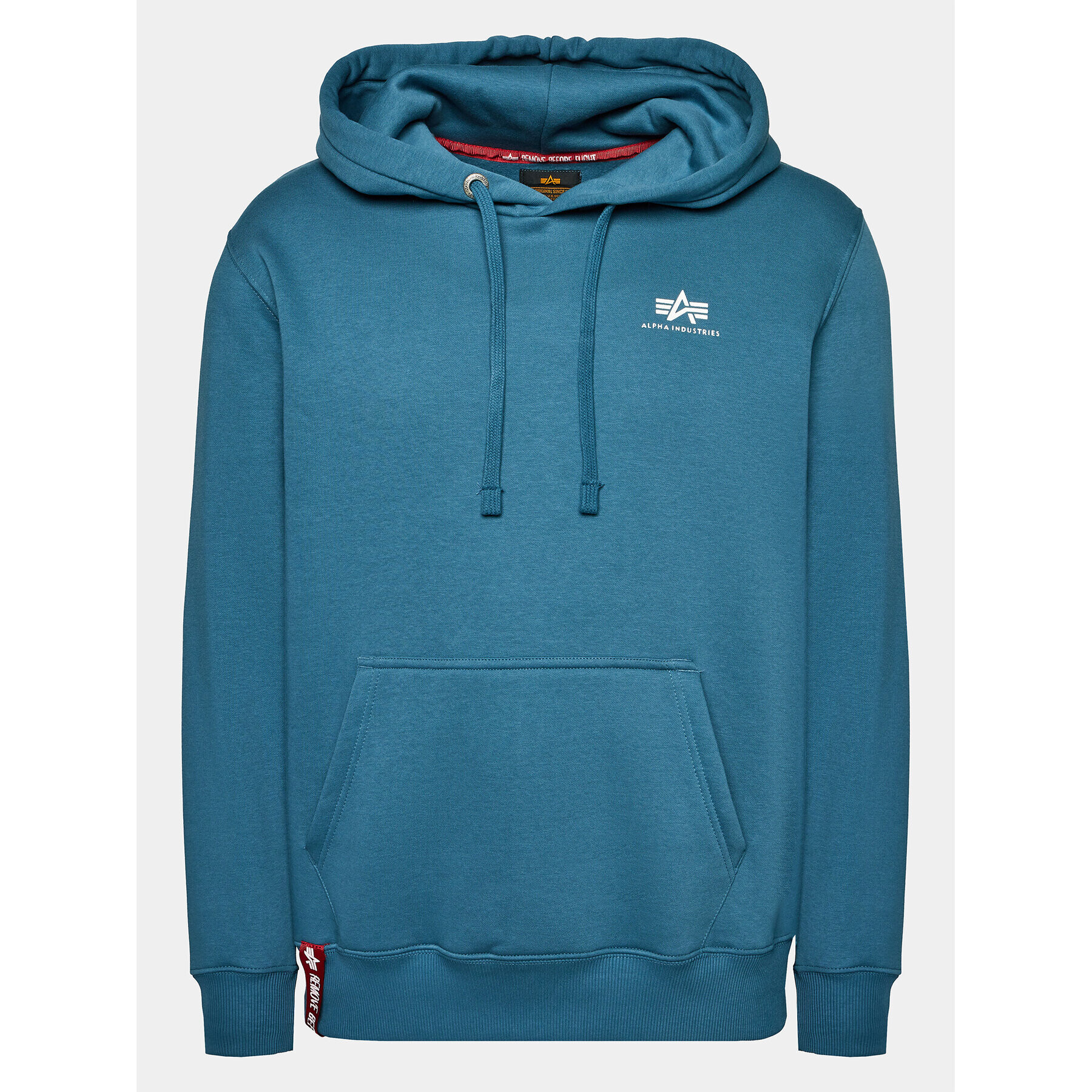 Alpha Industries Pulóver Basic Small Logo 196318 Sötétkék Regular Fit - Pepit.hu