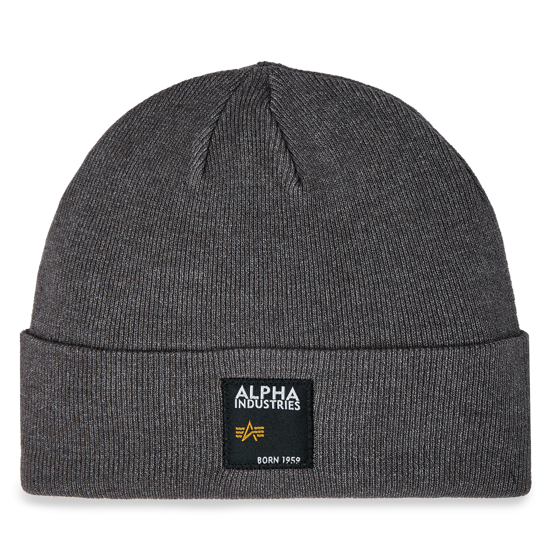 Alpha Industries Sapka Label Beanie 118934 Szürke - Pepit.hu