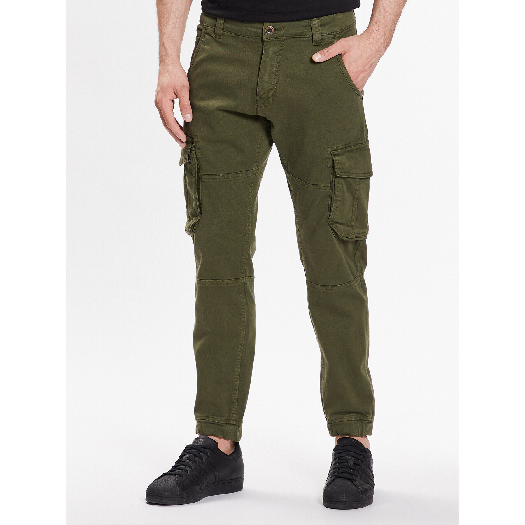 Alpha Industries Szövet nadrág Army 196210 Zöld Regular Fit - Pepit.hu