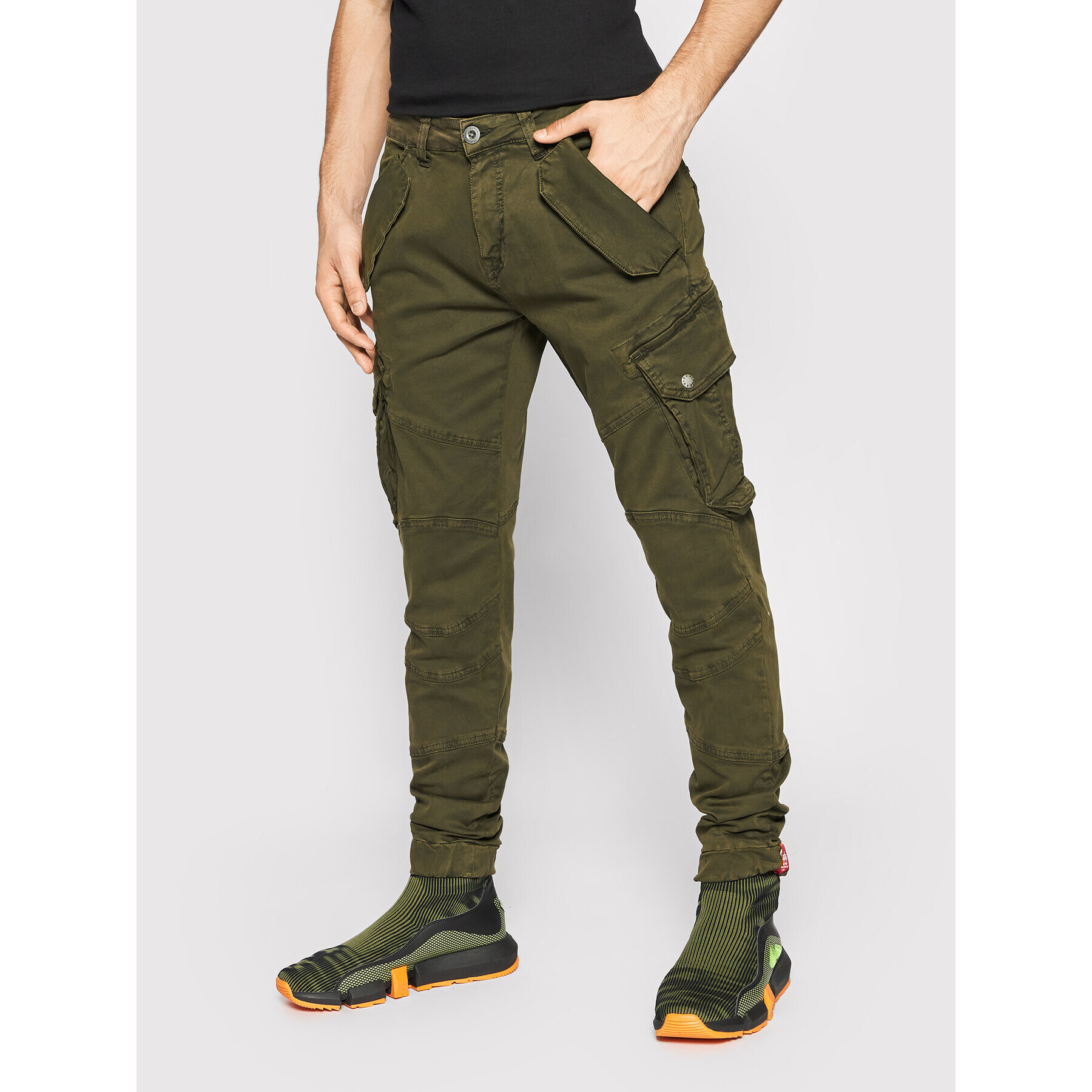 Alpha Industries Szövet nadrág Combat 126215 Zöld Slim Fit - Pepit.hu