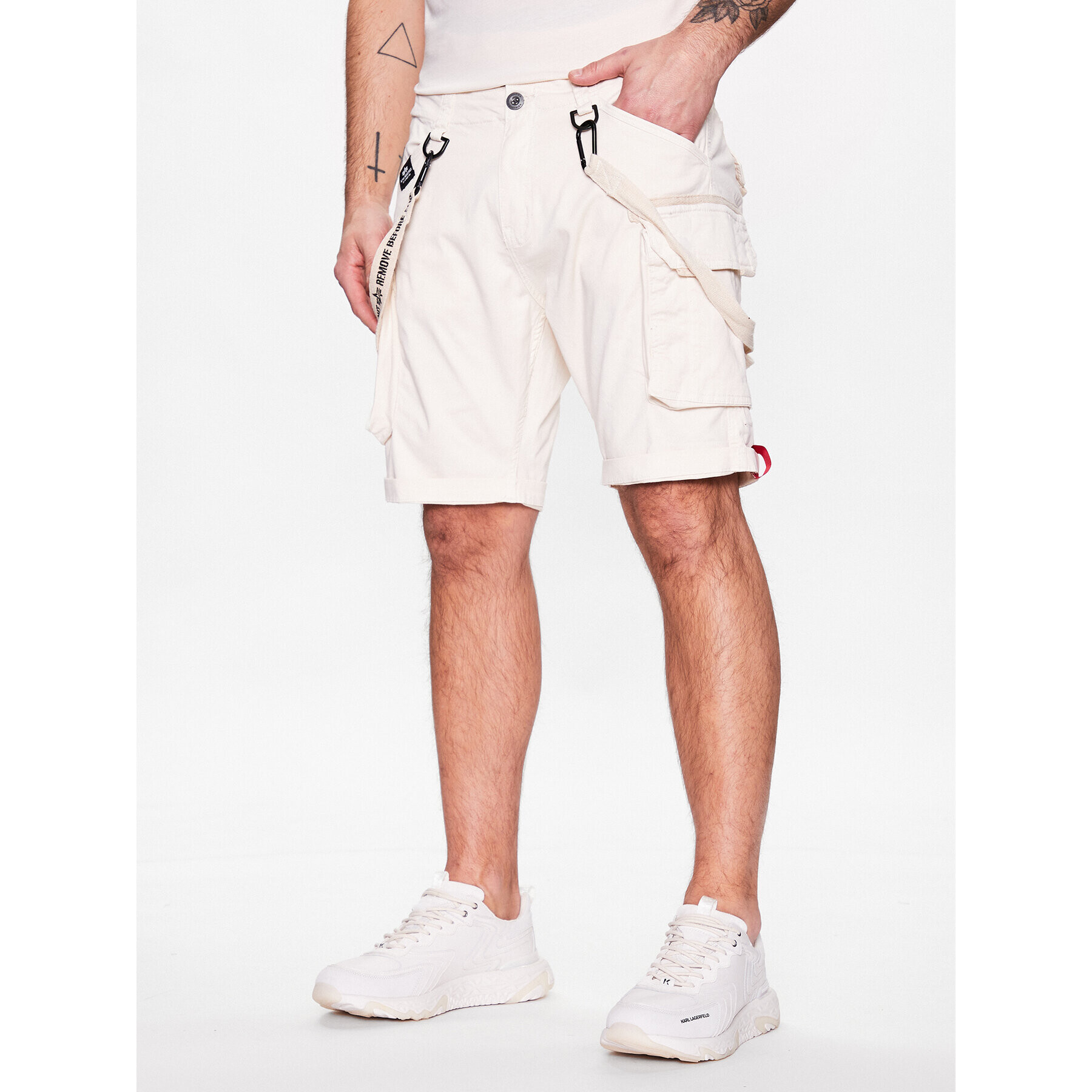 Alpha Industries Szövet rövidnadrág Utility Short Fehér Regular Fit - Pepit.hu