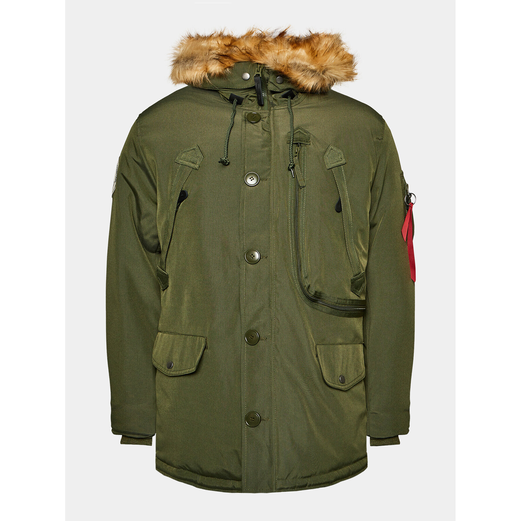 Alpha Industries Télikabát Polar 123144 Khaki Regular Fit - Pepit.hu