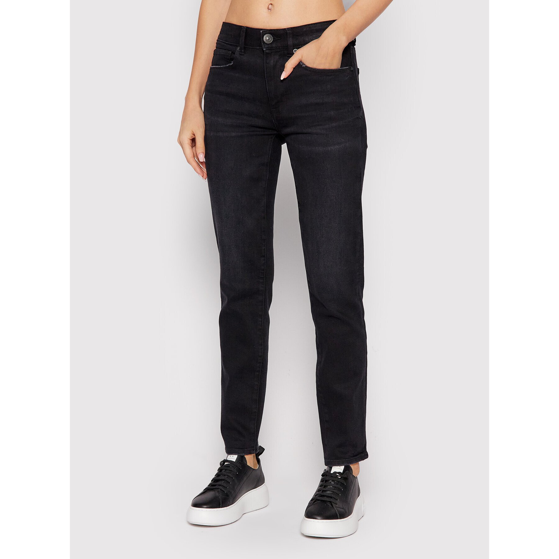 American Eagle Farmer 043-0432-3409 Fekete Skinny Fit - Pepit.hu