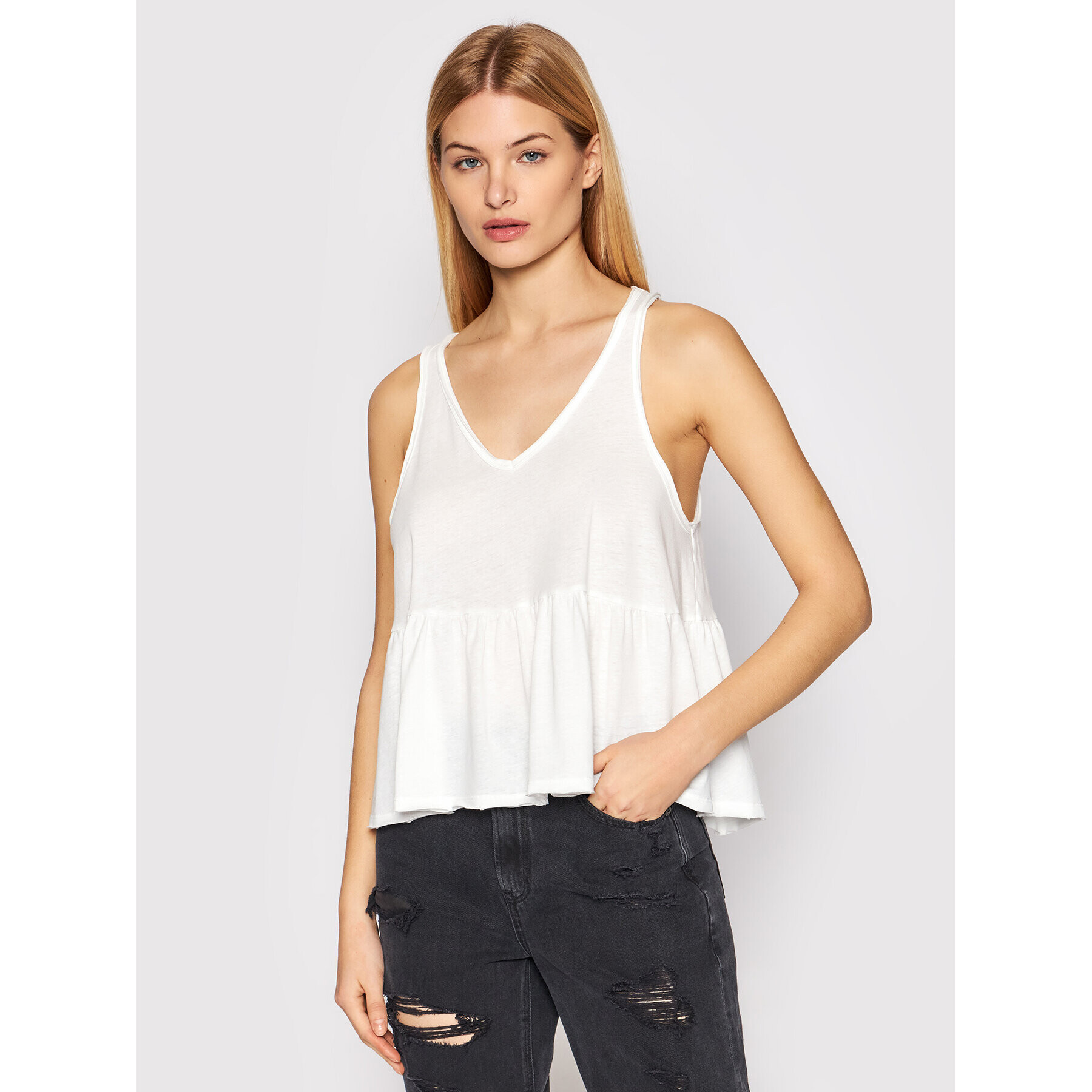 American Eagle Felső 036-3171-5098 Fehér Regular Fit - Pepit.hu