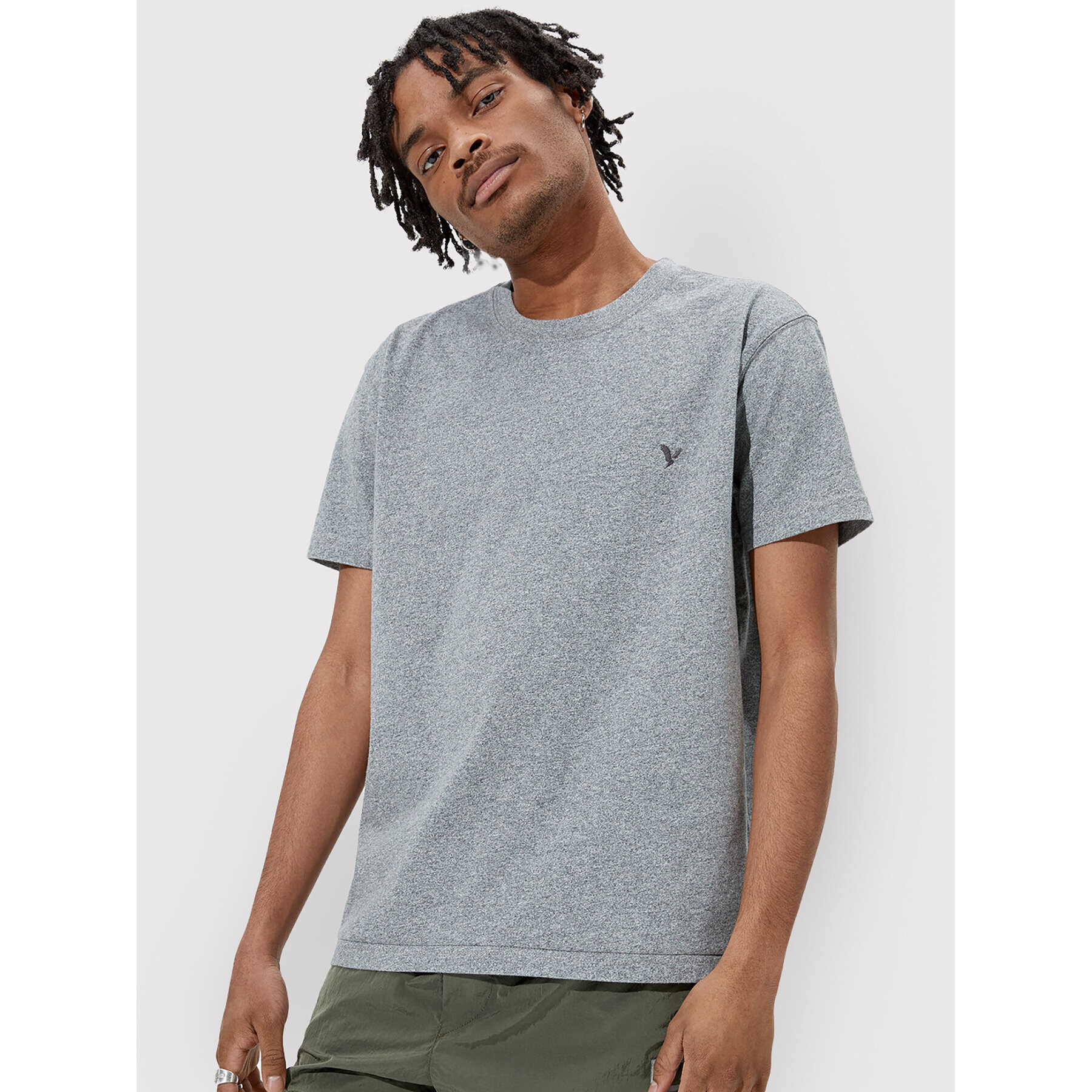 American Eagle Póló 017-1162-1521 Szürke Slim Fit - Pepit.hu