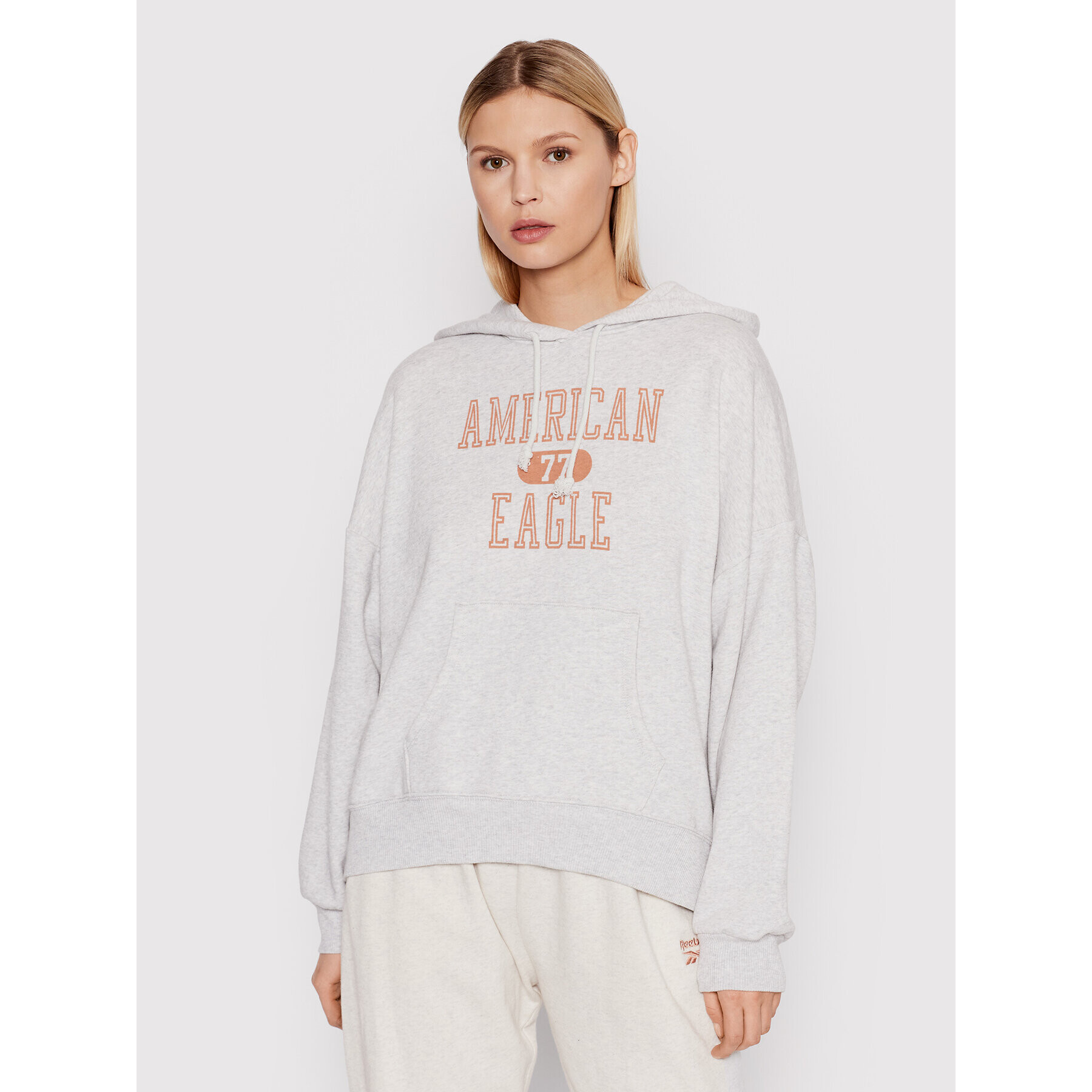 American Eagle Pulóver 045-1455-1642 Szürke Regular Fit - Pepit.hu