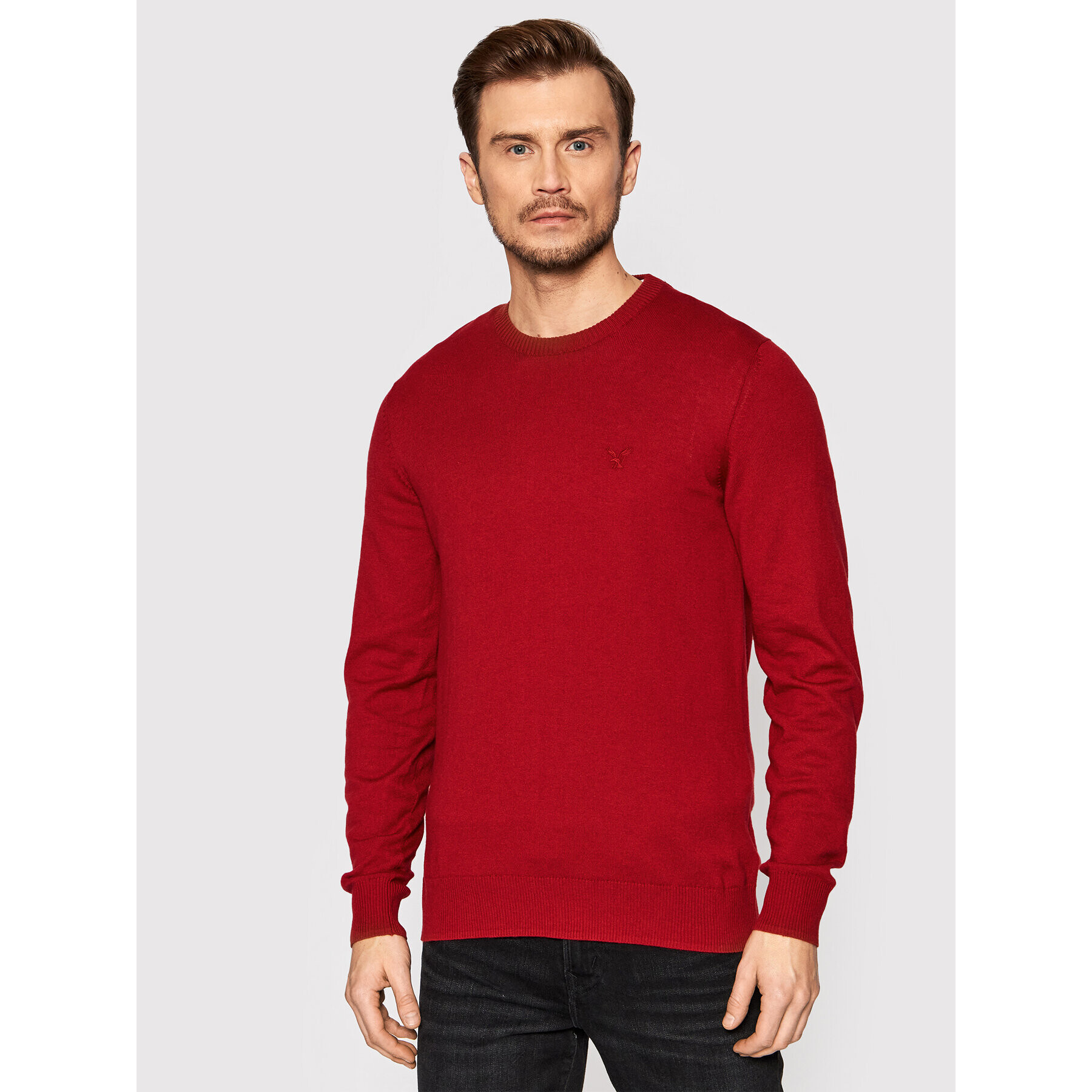 American Eagle Sweater 014-1142-1640 Piros Standard Fit - Pepit.hu