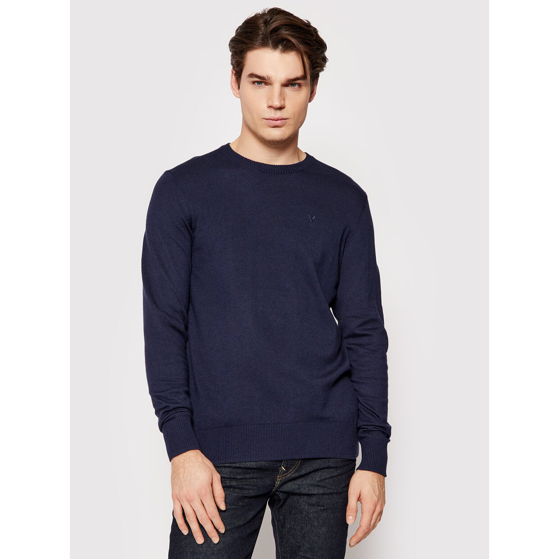 American Eagle Sweater 014-1142-1702 Sötétkék Standard Fit - Pepit.hu