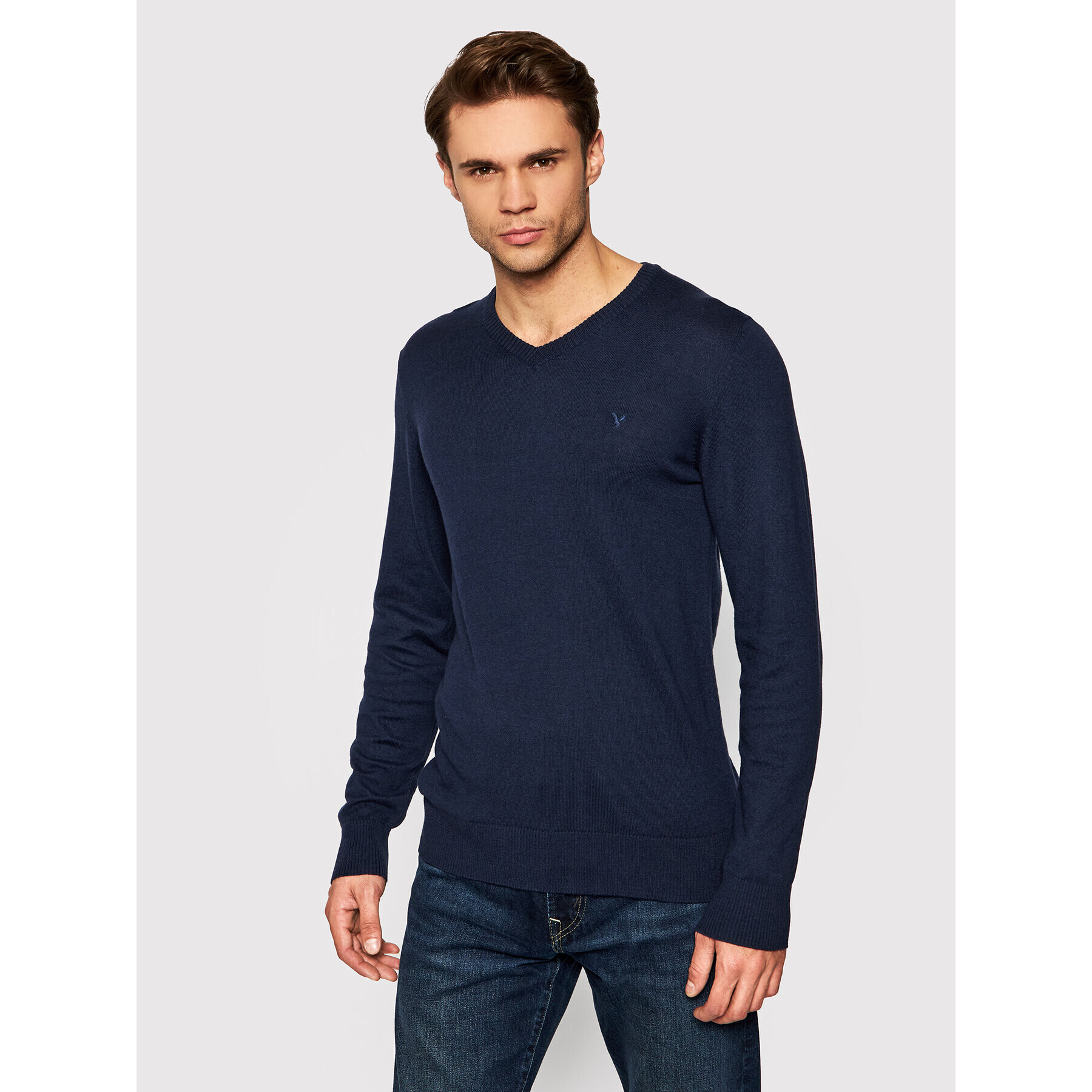 American Eagle Sweater 014-1144-1703 Sötétkék Regular Fit - Pepit.hu