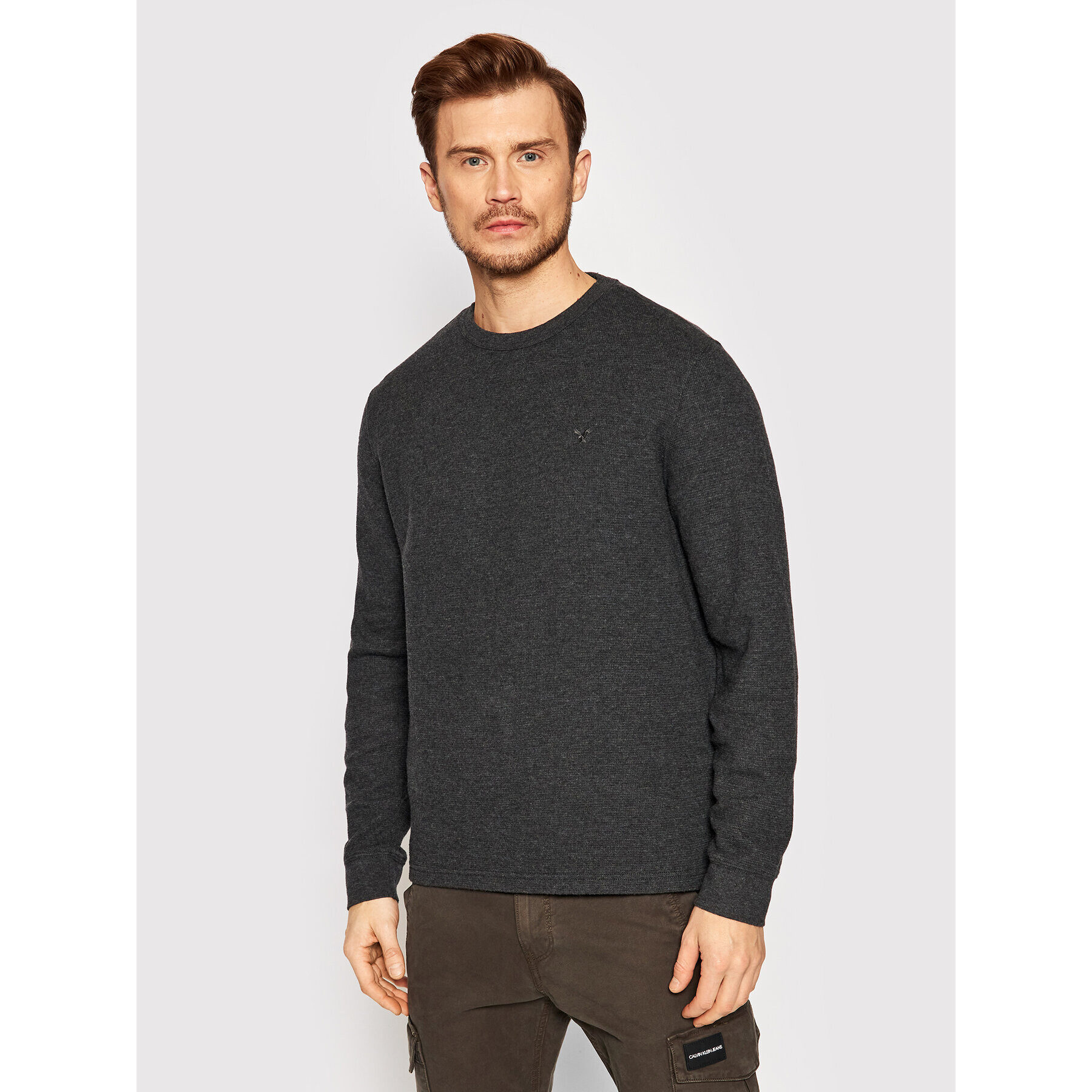 American Eagle Sweater 017-2171-1530 Szürke Standard Fit - Pepit.hu