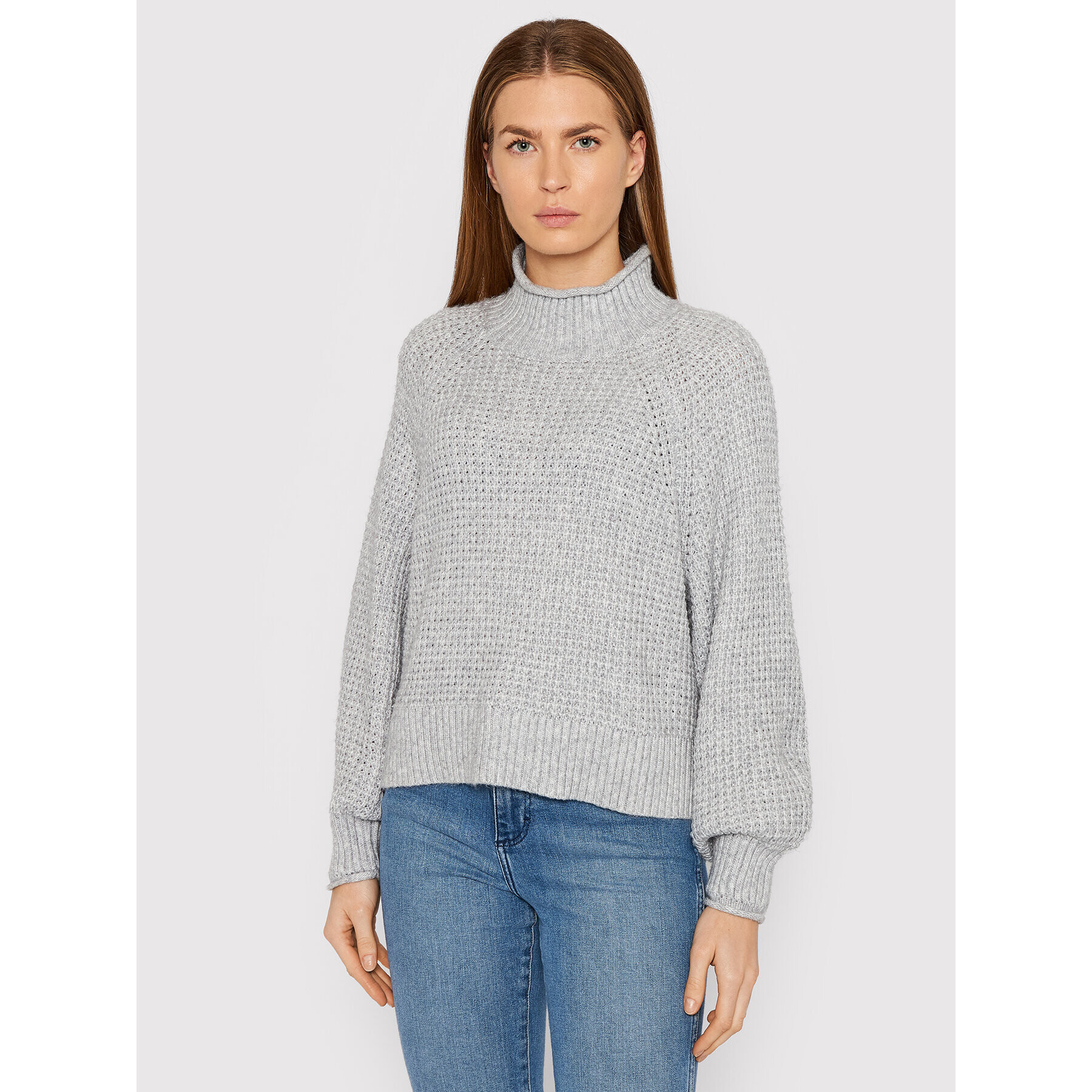 American Eagle Sweater 034-0341-9440 Szürke Relaxed Fit - Pepit.hu