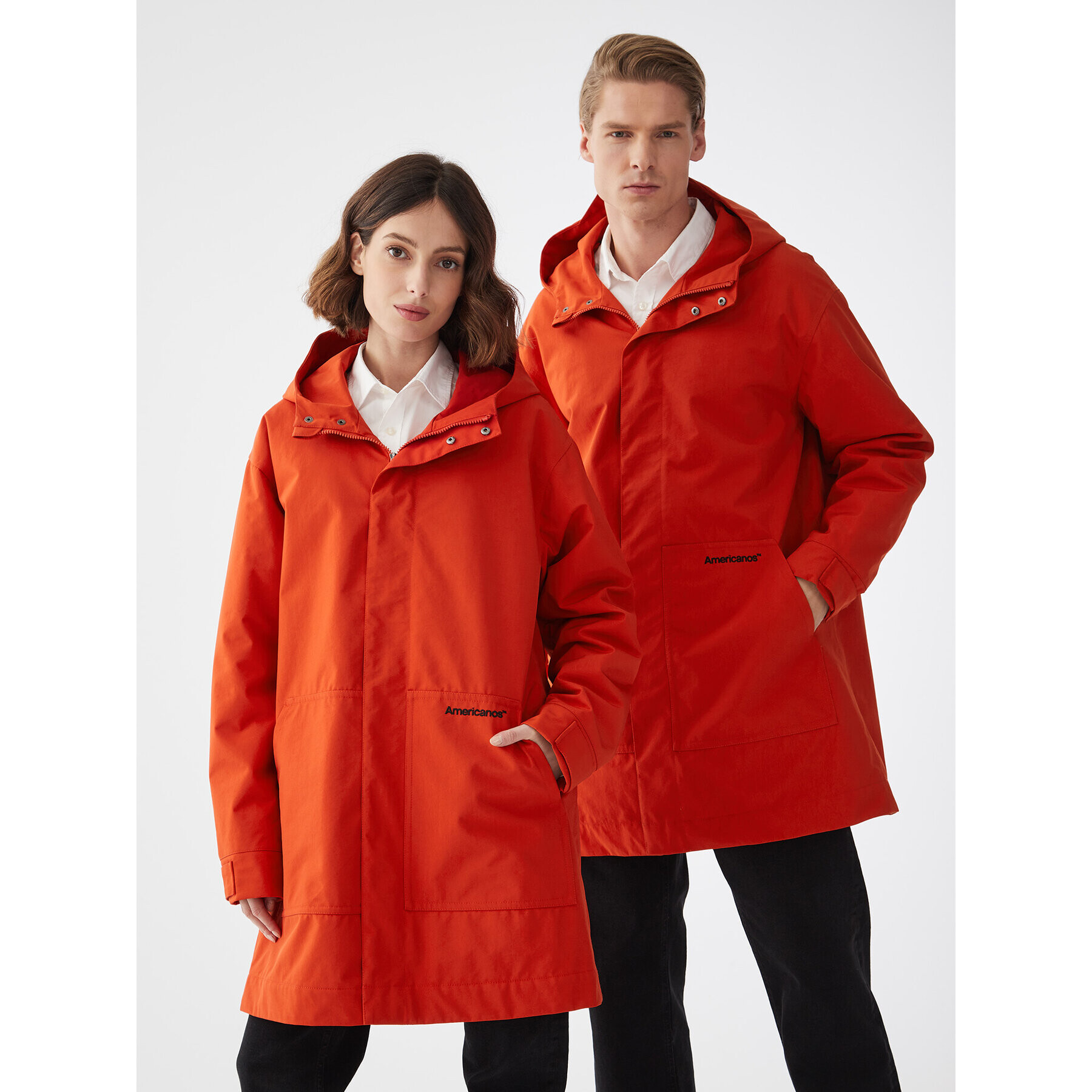 Americanos Parka Unisex Winnipeg Narancssárga Regular Fit - Pepit.hu