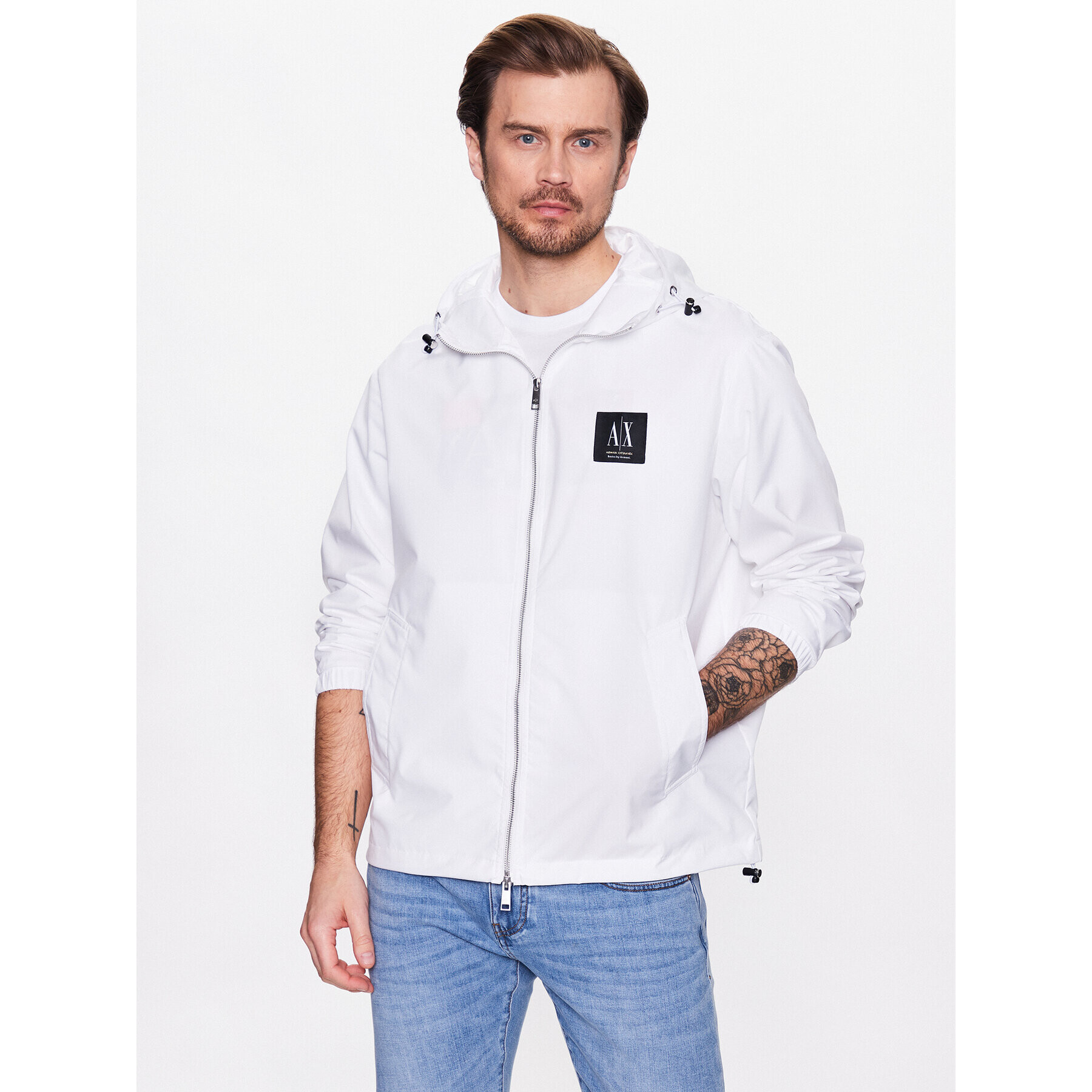 Armani Exchange Átmeneti kabát 3RZB19 ZNB7Z 1100 Fehér Regular Fit - Pepit.hu