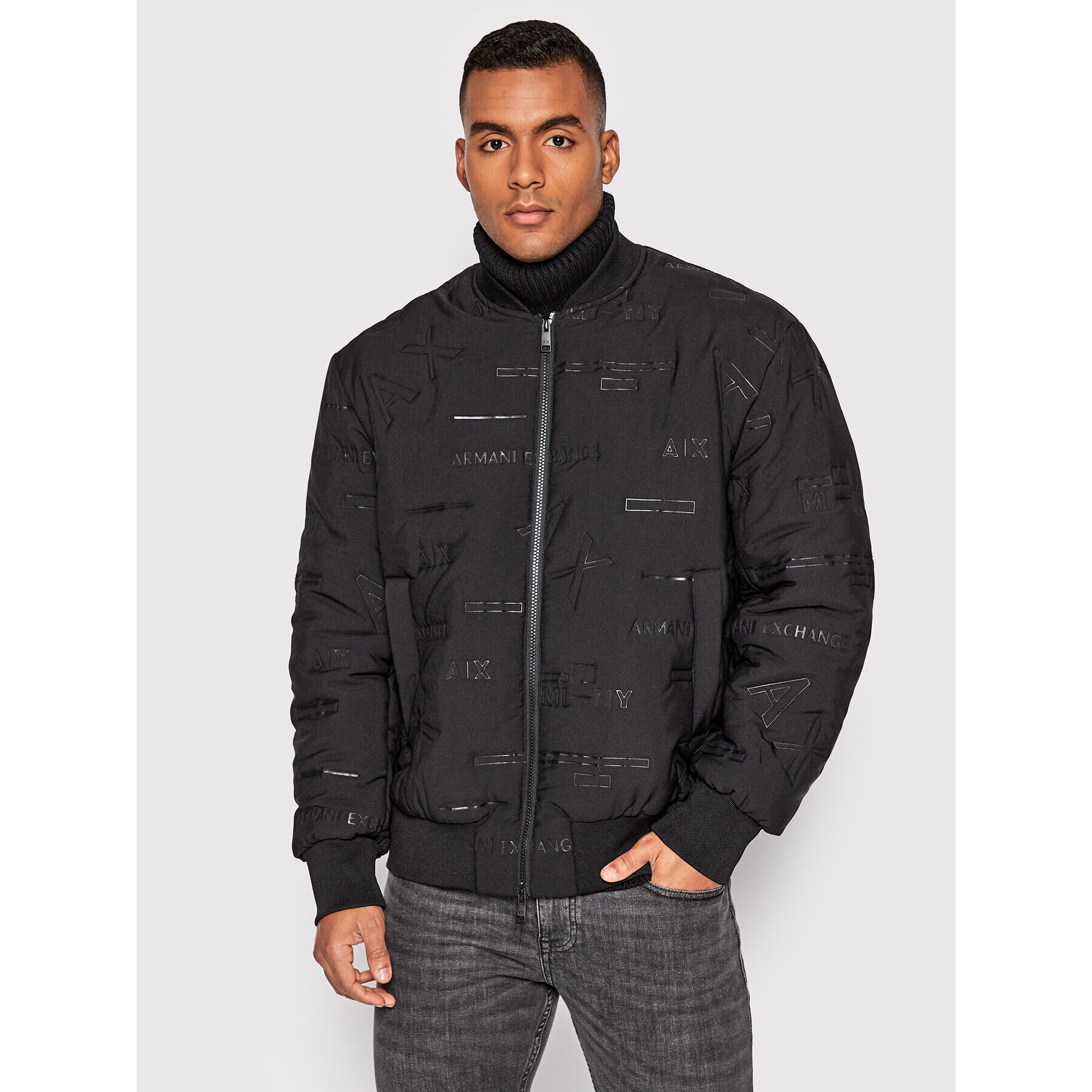 Armani Exchange Bomber dzseki 6LZB04 ZNUDZ 22BA Fekete Regular Fit - Pepit.hu