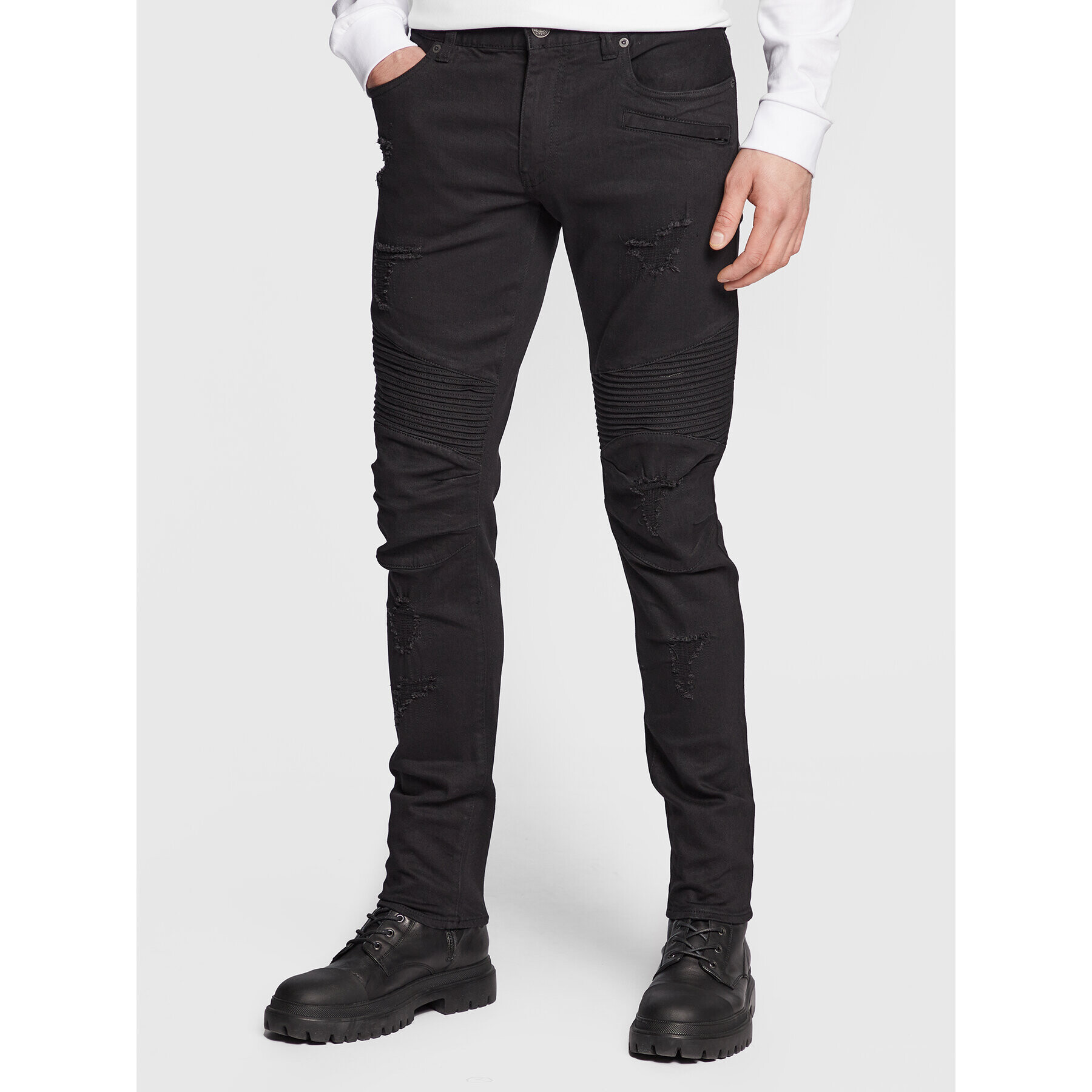 Armani Exchange Farmer 6LZJ27 Z1AAZ 1200 Fekete Skinny Fit - Pepit.hu