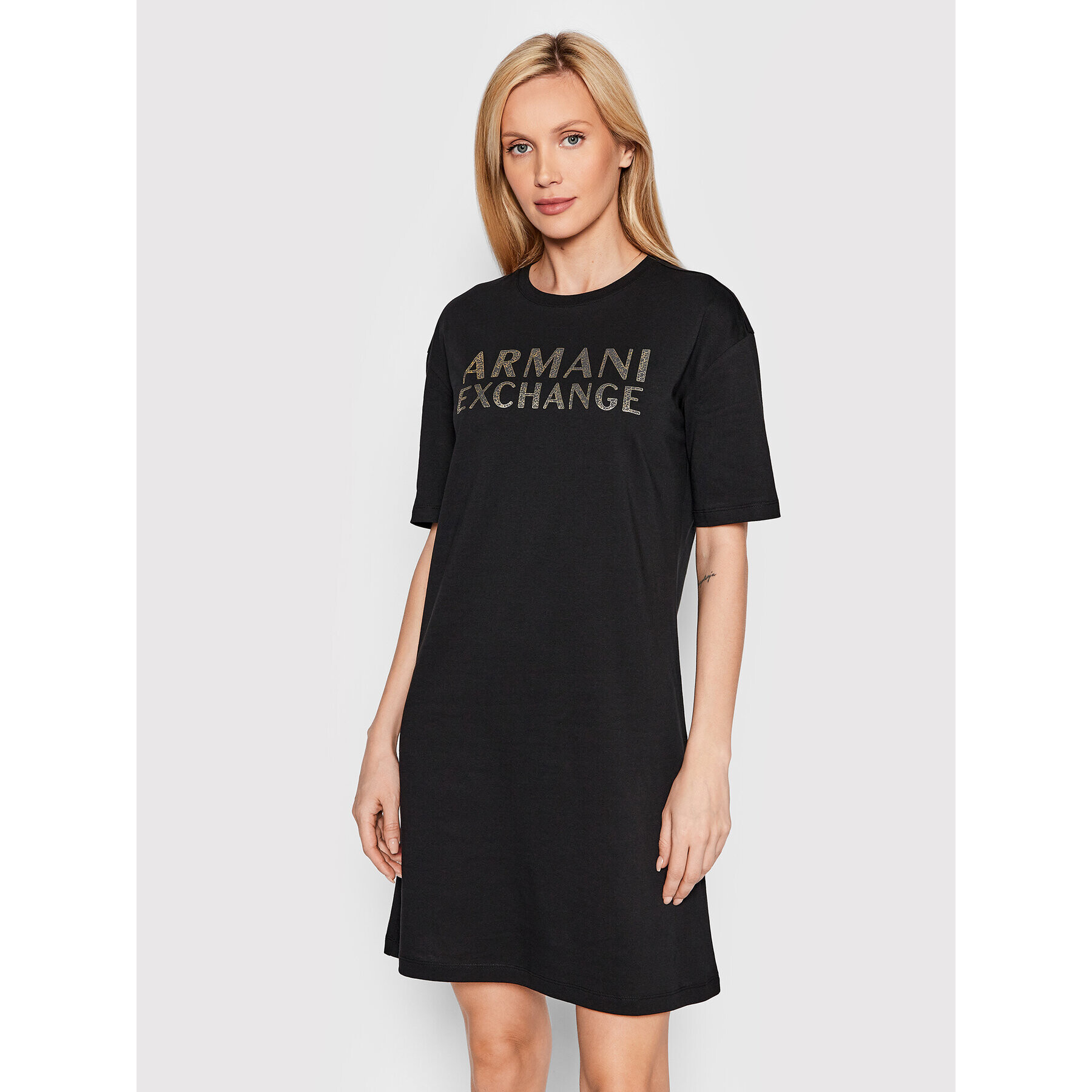 Armani Exchange Hétköznapi ruha 6LYA76 YJ6QZ 1200 Fekete Regular Fit - Pepit.hu