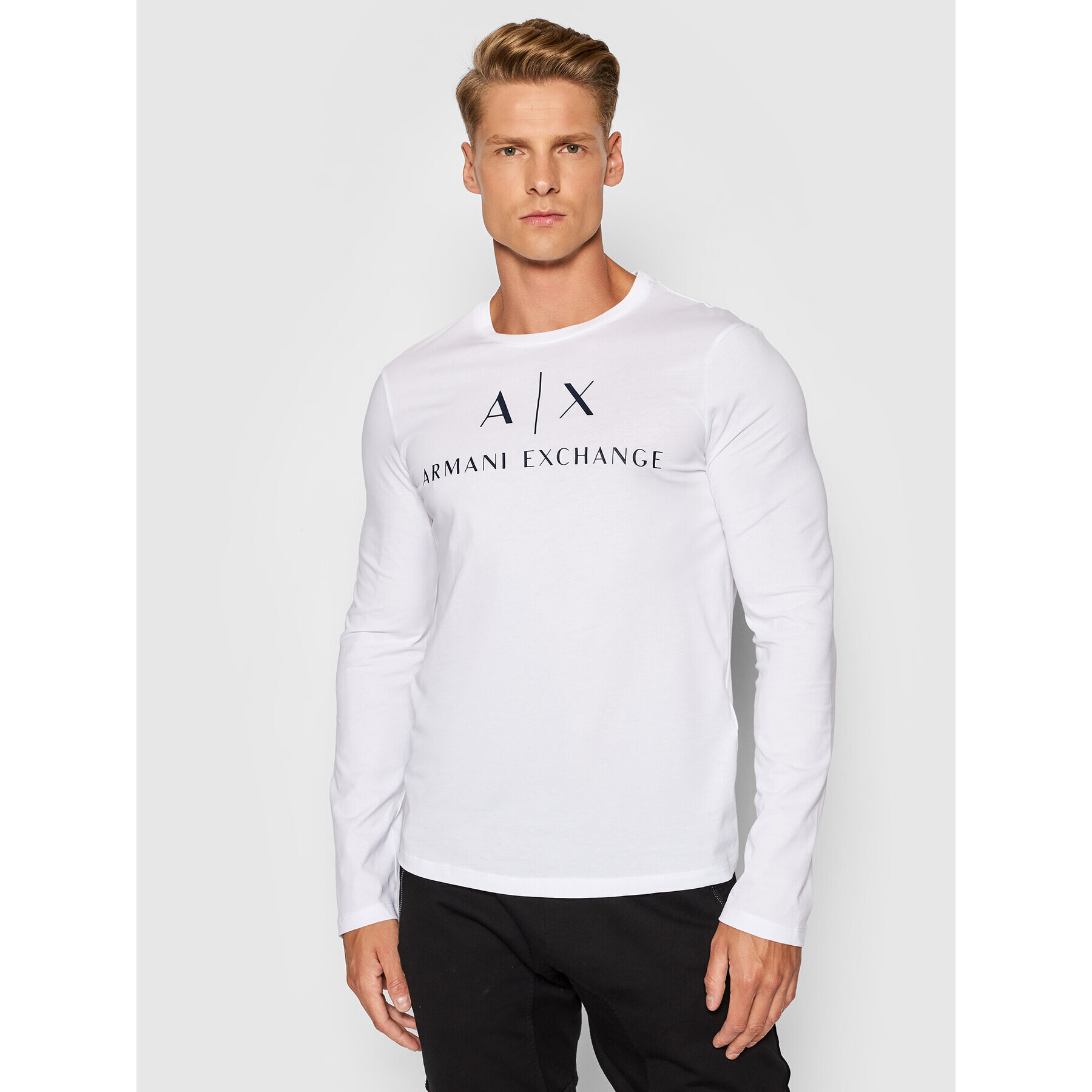 Armani Exchange Hosszú ujjú 8NZTCH Z8H4Z 1100 Fehér Slim Fit - Pepit.hu