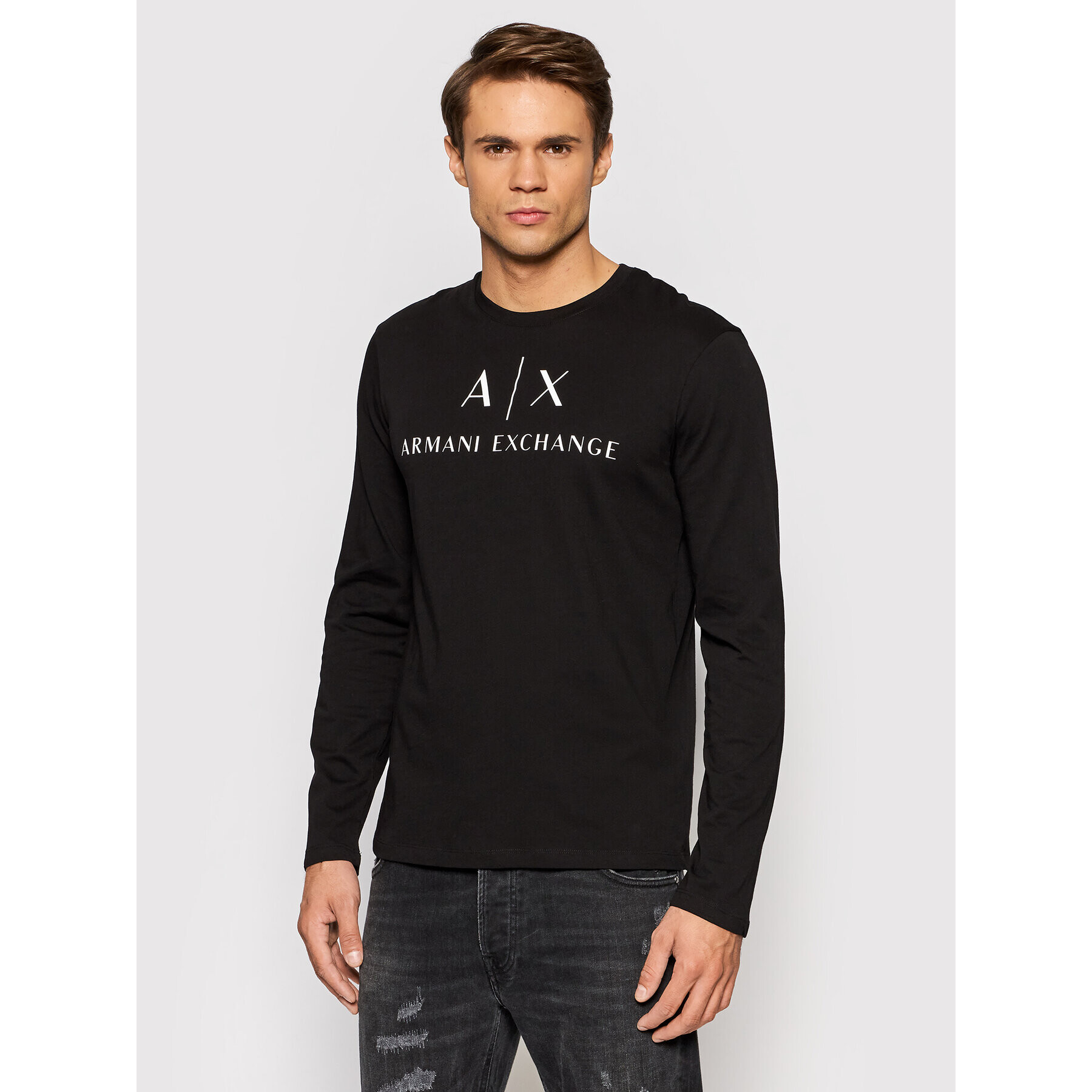 Armani Exchange Hosszú ujjú 8NZTCH Z8H4Z 1200 Fekete Slim Fit - Pepit.hu