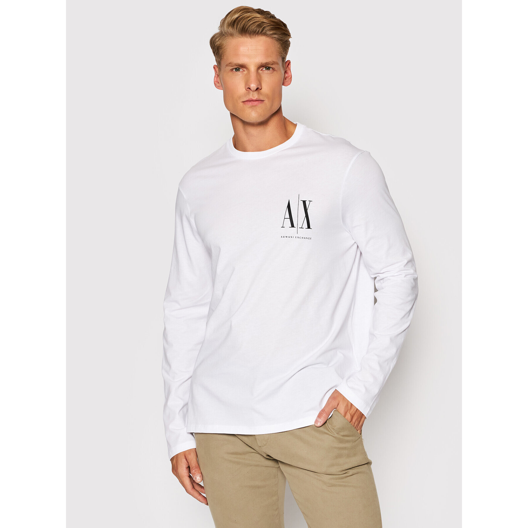 Armani Exchange Hosszú ujjú 8NZTPL ZJH4Z 1100 Fehér Regular Fit - Pepit.hu