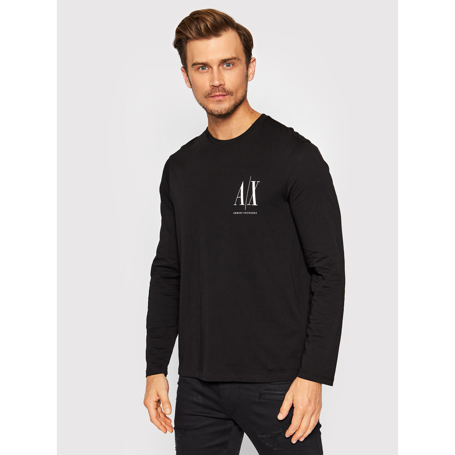 Armani Exchange Hosszú ujjú 8NZTPL ZJH4Z 1200 Fekete Regular Fit - Pepit.hu