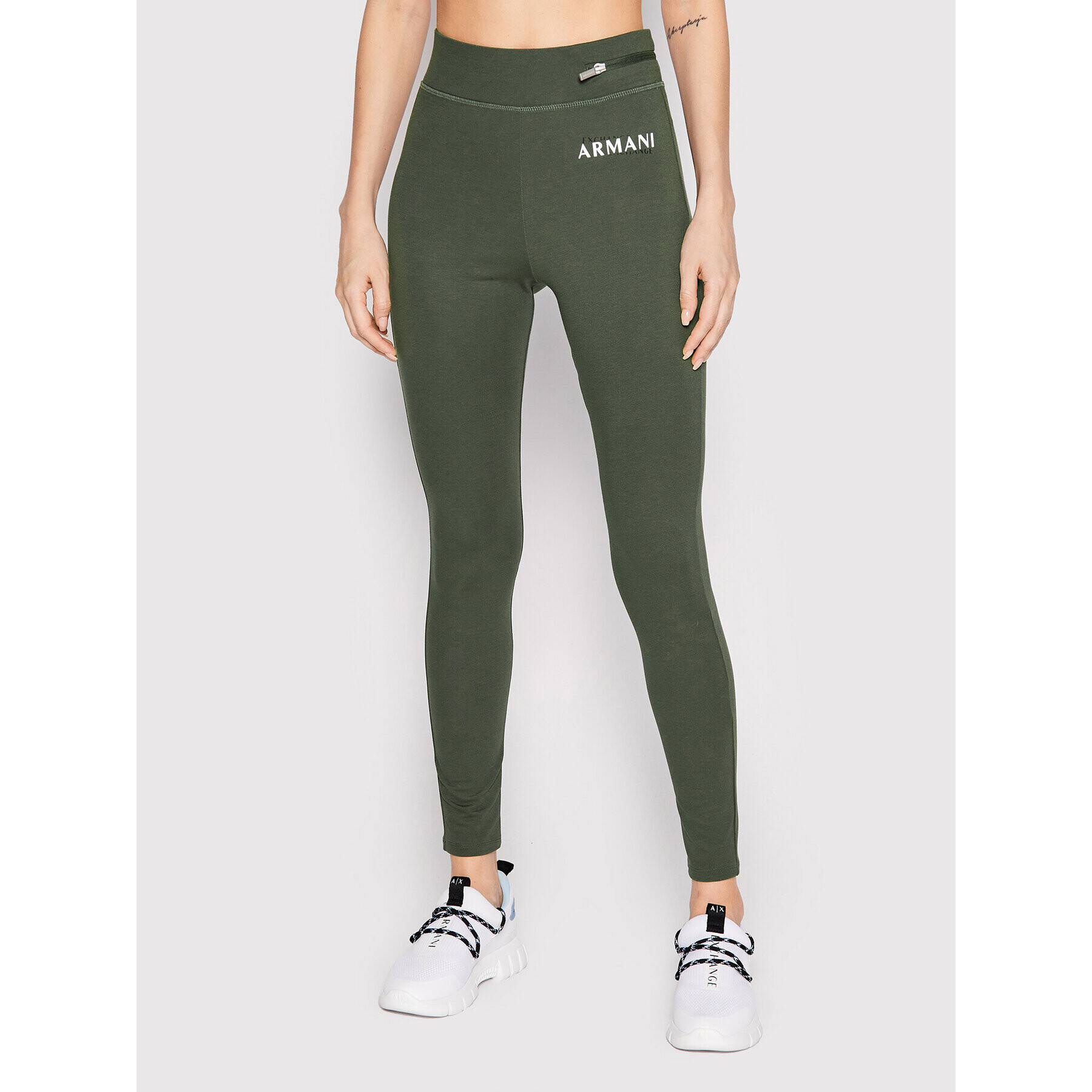 Armani Exchange Leggings 6LYPET YJCFZ 1880 Zöld Slim Fit - Pepit.hu