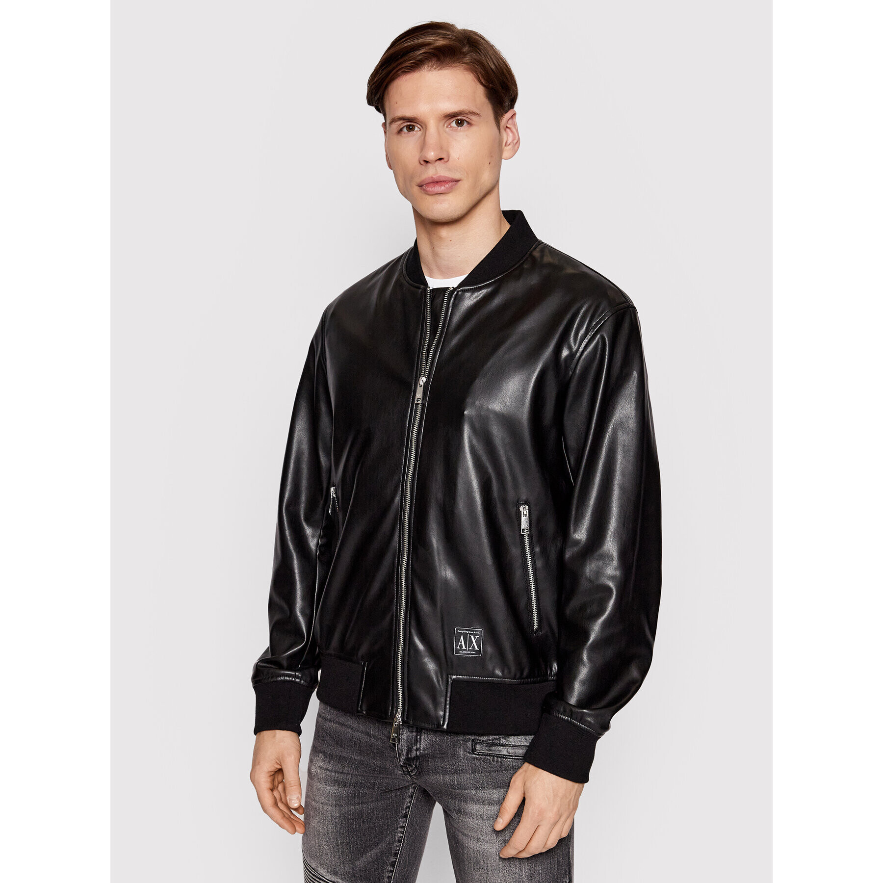 Armani Exchange Műbőr dzseki 3LZB30 ZE1CZ 1200 Fekete Regular Fit - Pepit.hu