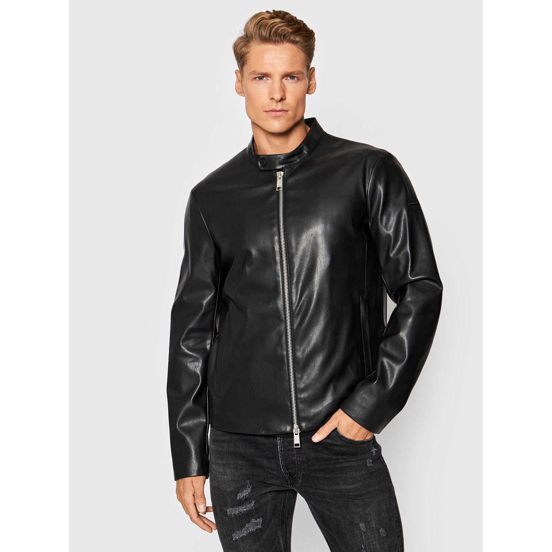 Armani Exchange Műbőr dzseki 8NZB08 ZNAAZ 1200 Fekete Regular Fit - Pepit.hu