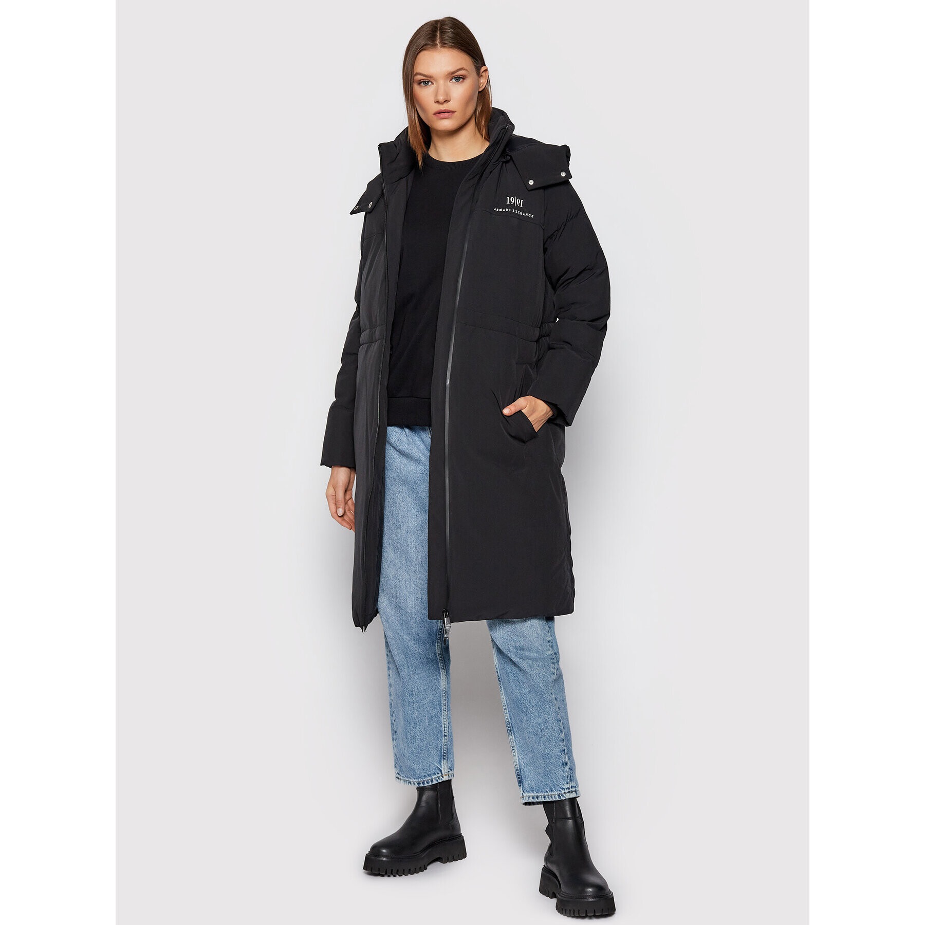 Armani Exchange Pehelykabát 6KYK11 YNTUZ 1200 Fekete Regular Fit - Pepit.hu