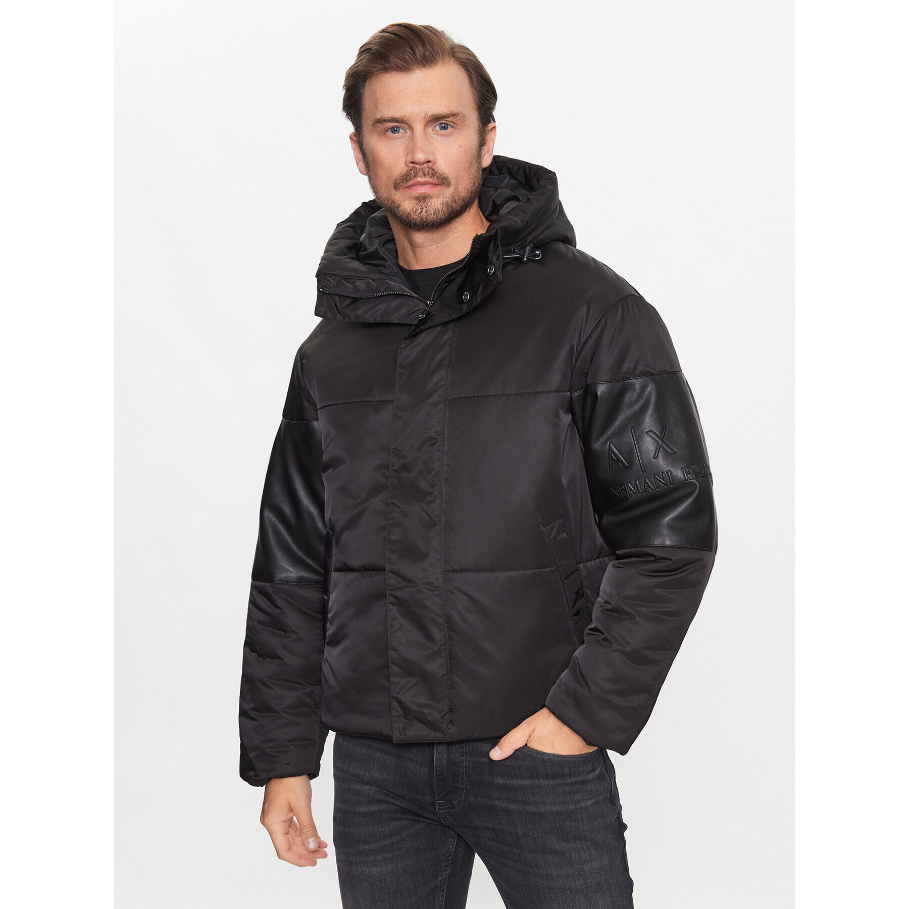 Armani Exchange Pehelykabát 6RZB13 ZNJ7Z 1200 Fekete Relaxed Fit - Pepit.hu