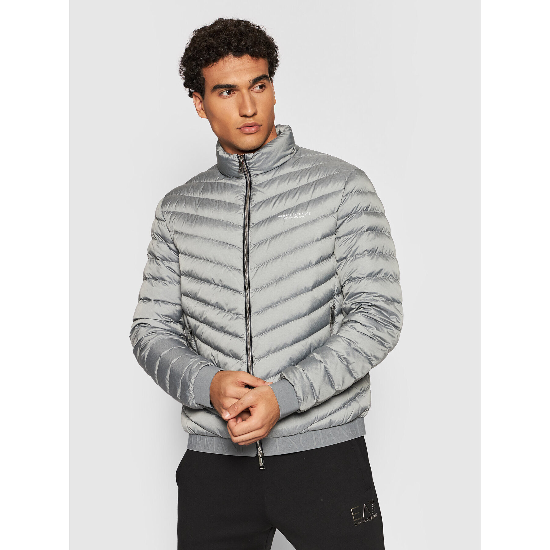 Armani Exchange Pehelykabát 8NZB52 ZNW3Z 0902 Szürke Regular Fit - Pepit.hu