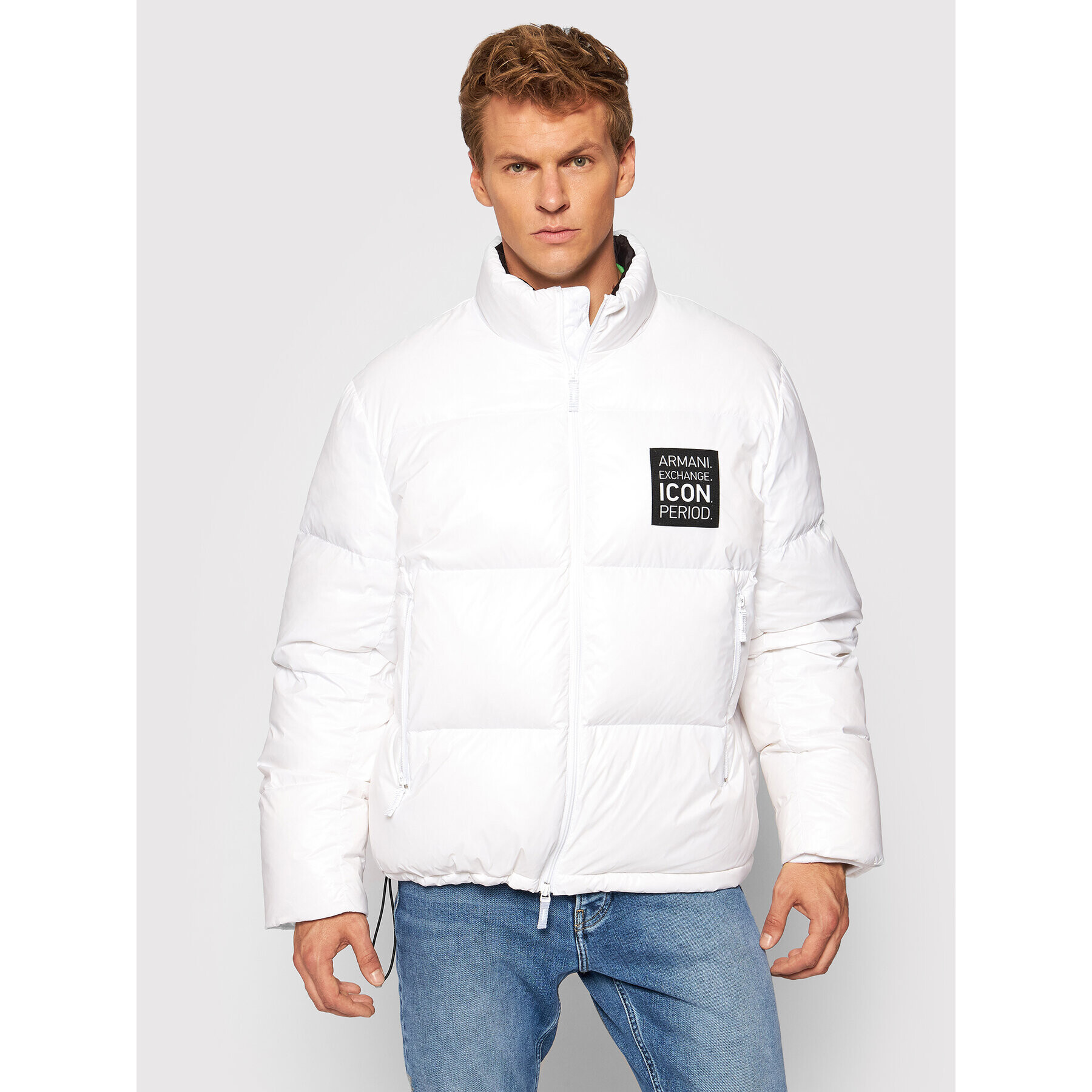 Armani Exchange Pehelykabát 8NZBP2 ZNYNZ 1100 Fehér Regular Fit - Pepit.hu