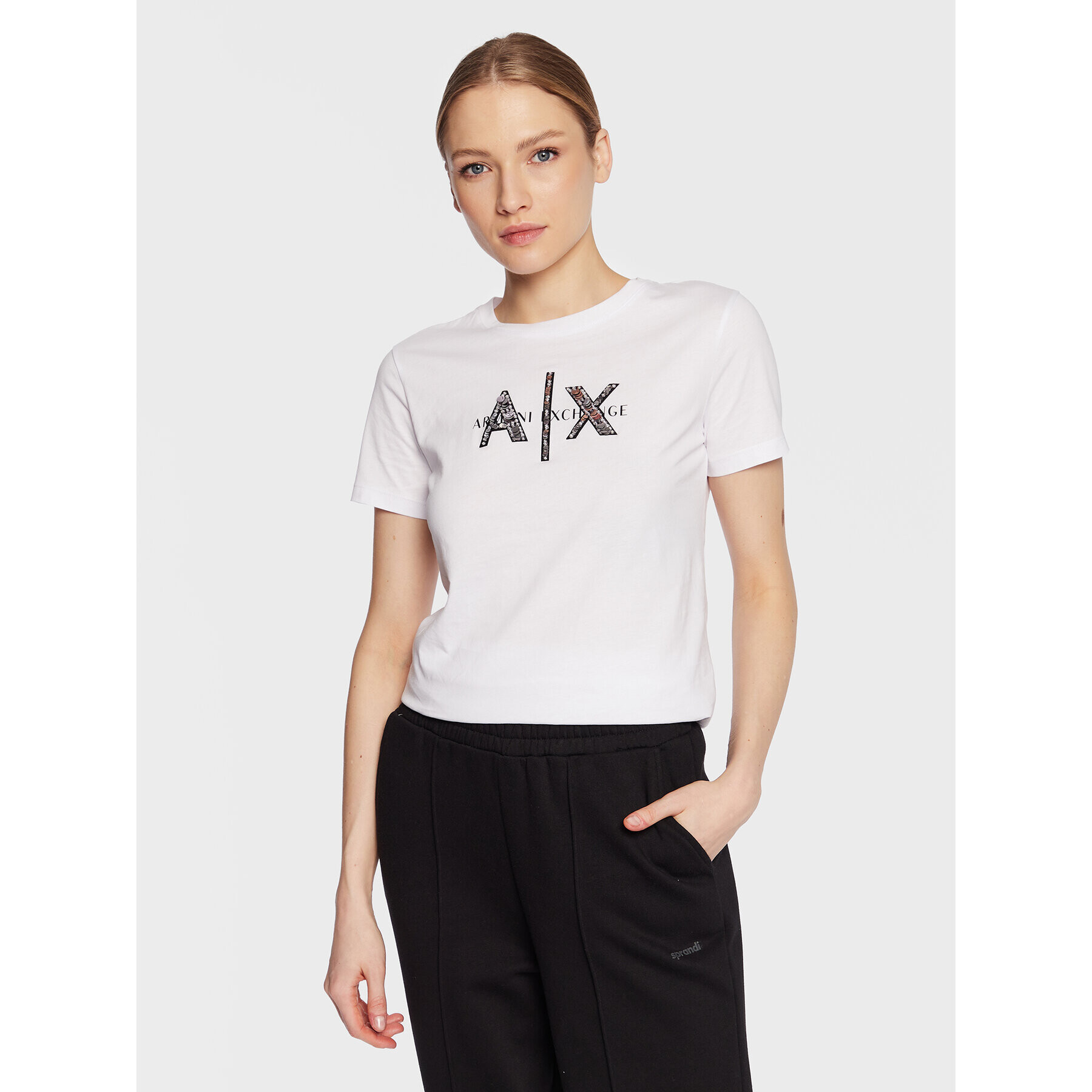 Armani Exchange Póló 3RYTBQ YJG3Z 1000 Fehér Regular Fit - Pepit.hu