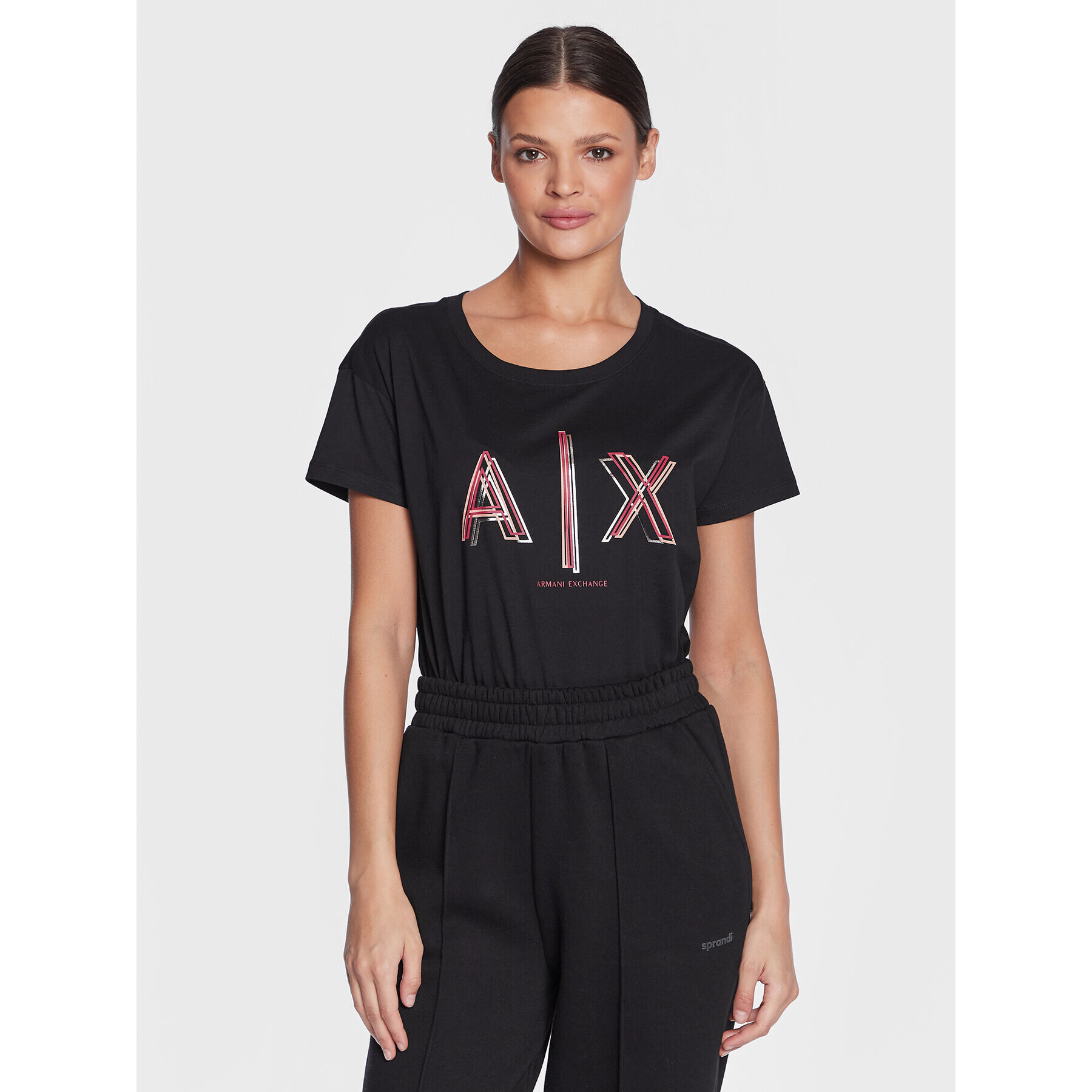 Armani Exchange Póló 3RYTEJ YJ16Z 1200 Fekete Regular Fit - Pepit.hu