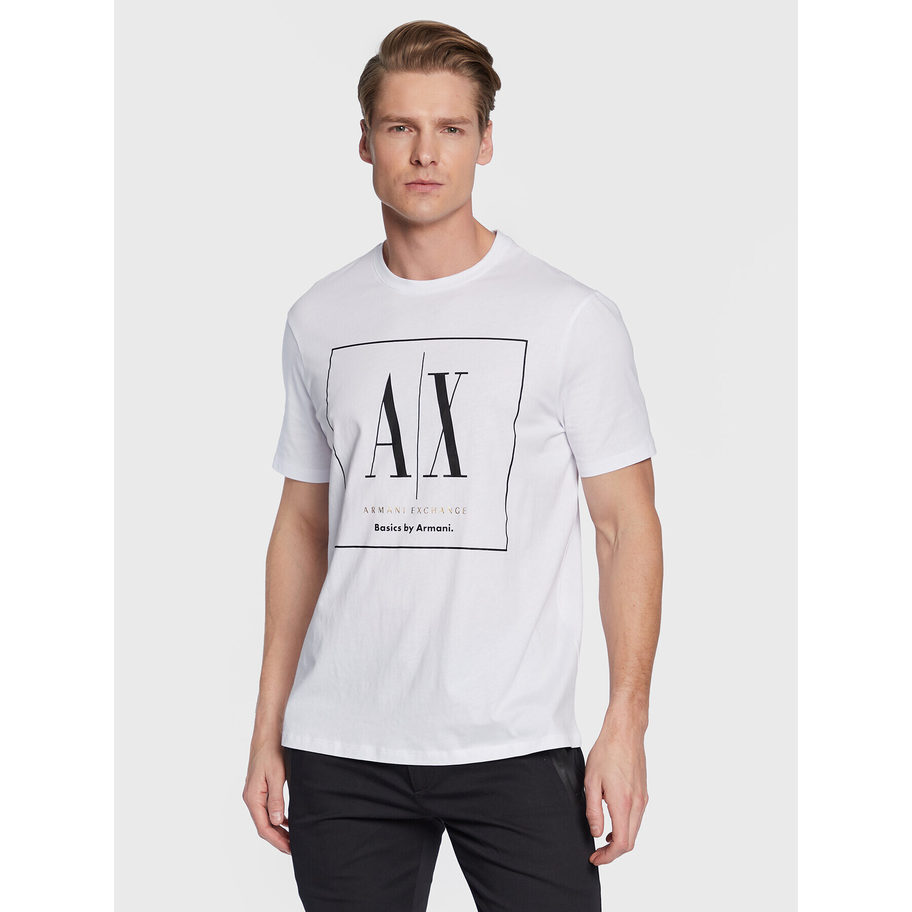 Armani Exchange Póló 3RZTAG ZJ8EZ 1100 Fehér Regular Fit - Pepit.hu