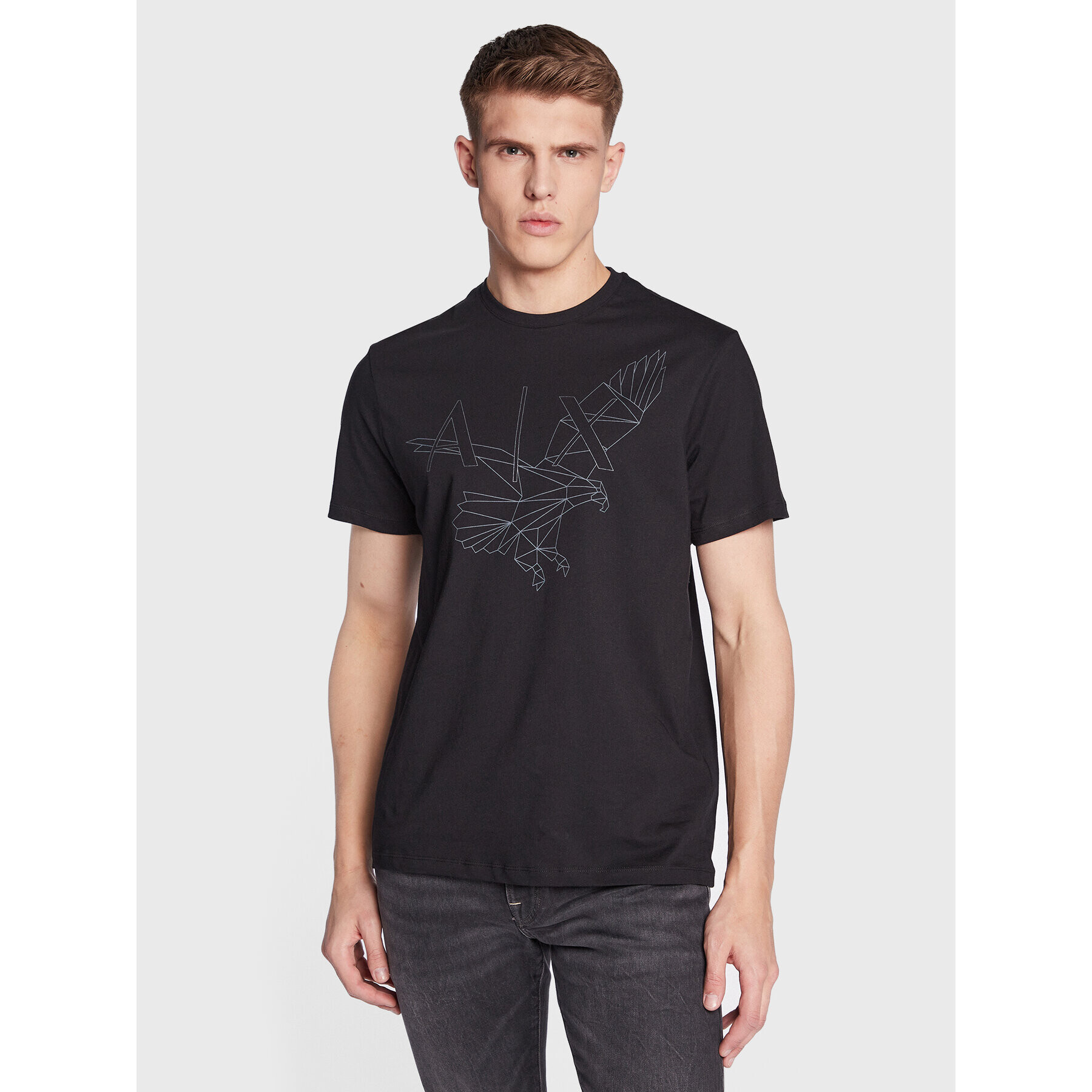 Armani Exchange Póló 3RZTBF ZJ9TZ 1200 Fekete Regular Fit - Pepit.hu